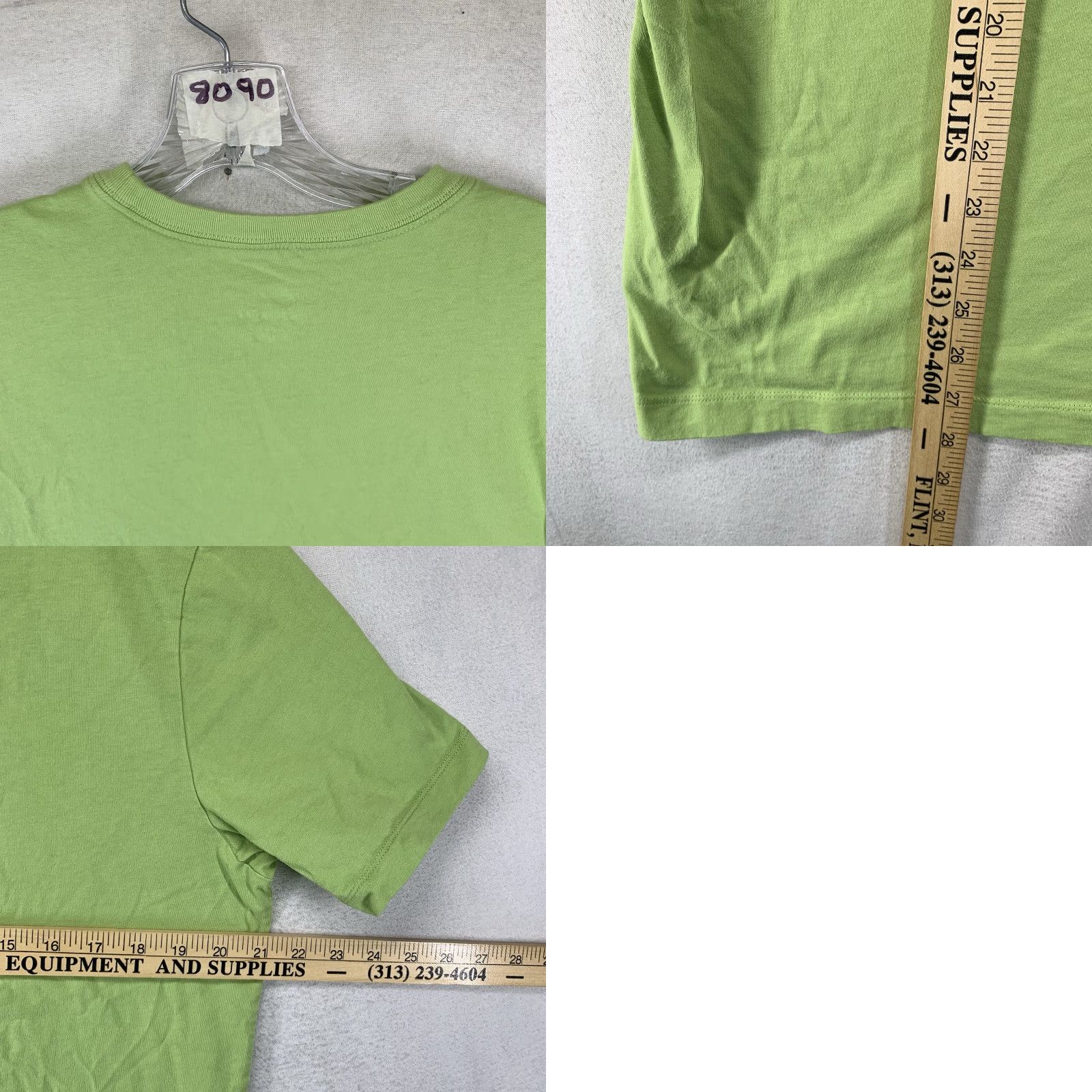 Nike Nike T-Shirt Men Large Lime Green Short Sleeve Crew Neck Cotton Logo Embroidered Classic Sports Size US L / EU 52-54 / 3 - 8 Thumbnail