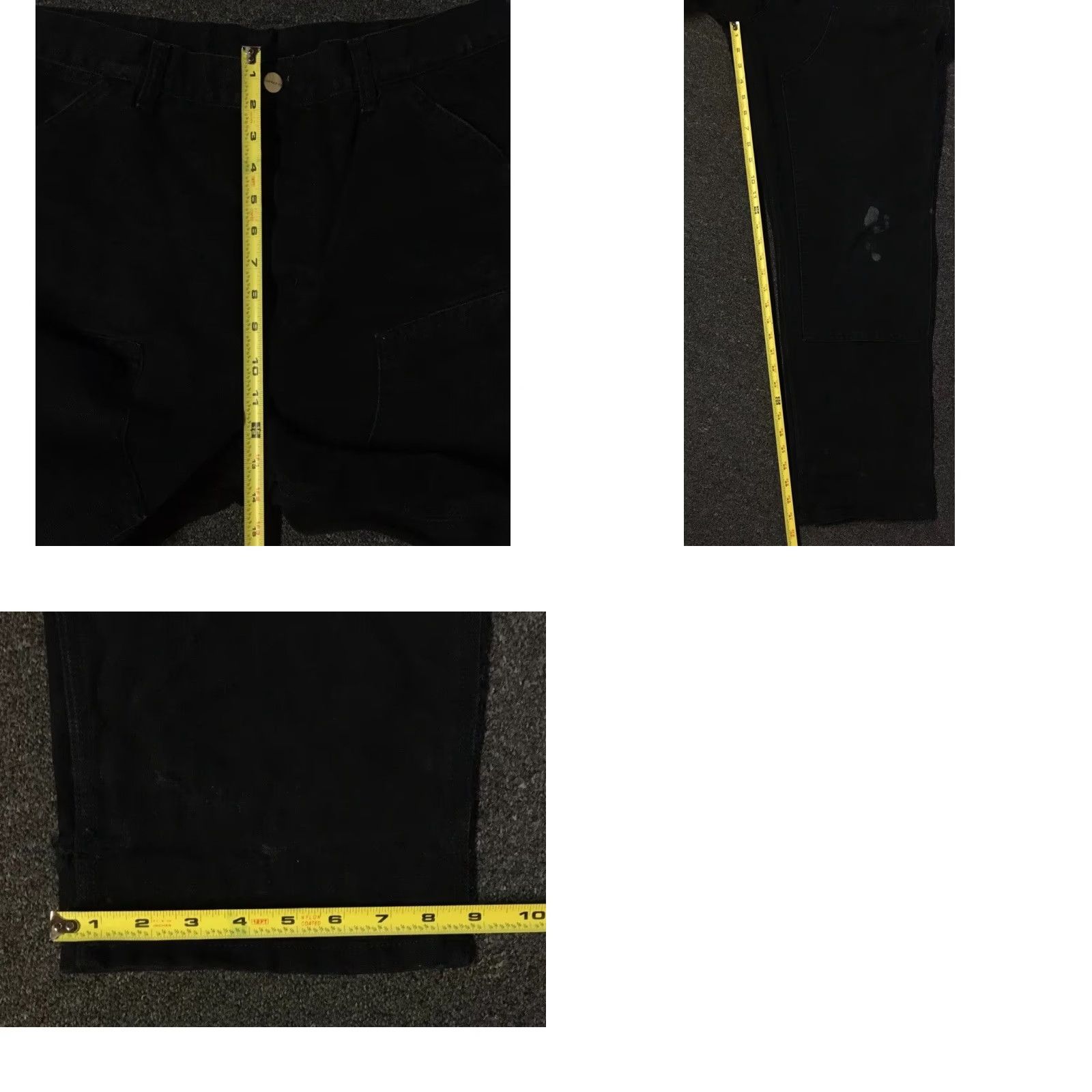 Carhartt Carhartt WIP Faded Distressed Double Knee Pants 33 Work Biker Grunge 80s 90s Vintage Mens Pants Black Carhartt WIP Cabnastyle Size US 33 - 9 Thumbnail