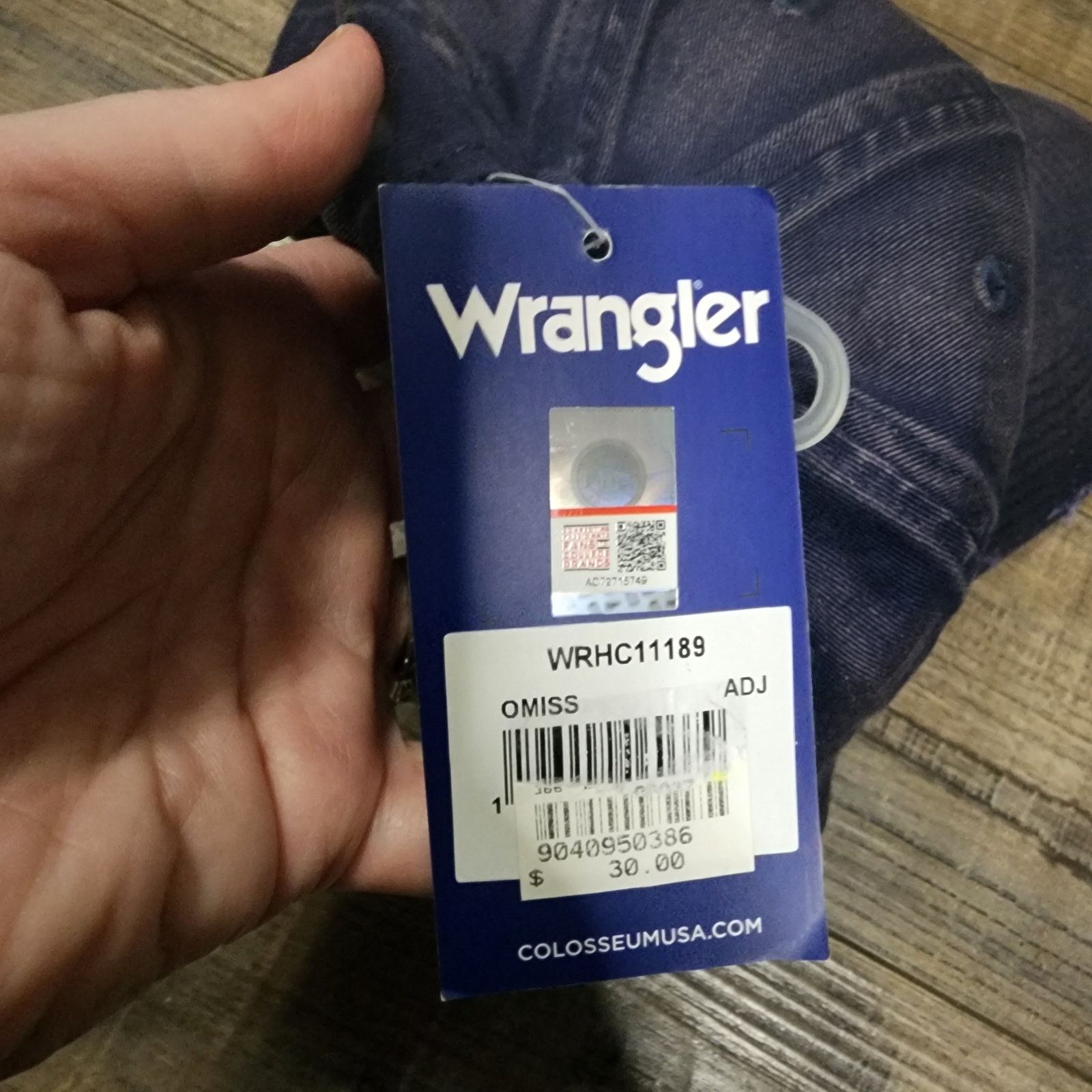 Wrangler New Wrangler Ole Miss distressed hat snapback cap cb Size ONE SIZE - 5 Thumbnail
