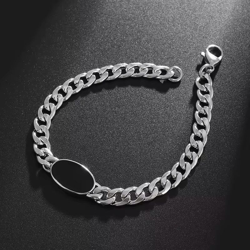 Jewelry × Vintage Vintage Black Oval Bracelet Size ONE SIZE - 1 Thumbnail