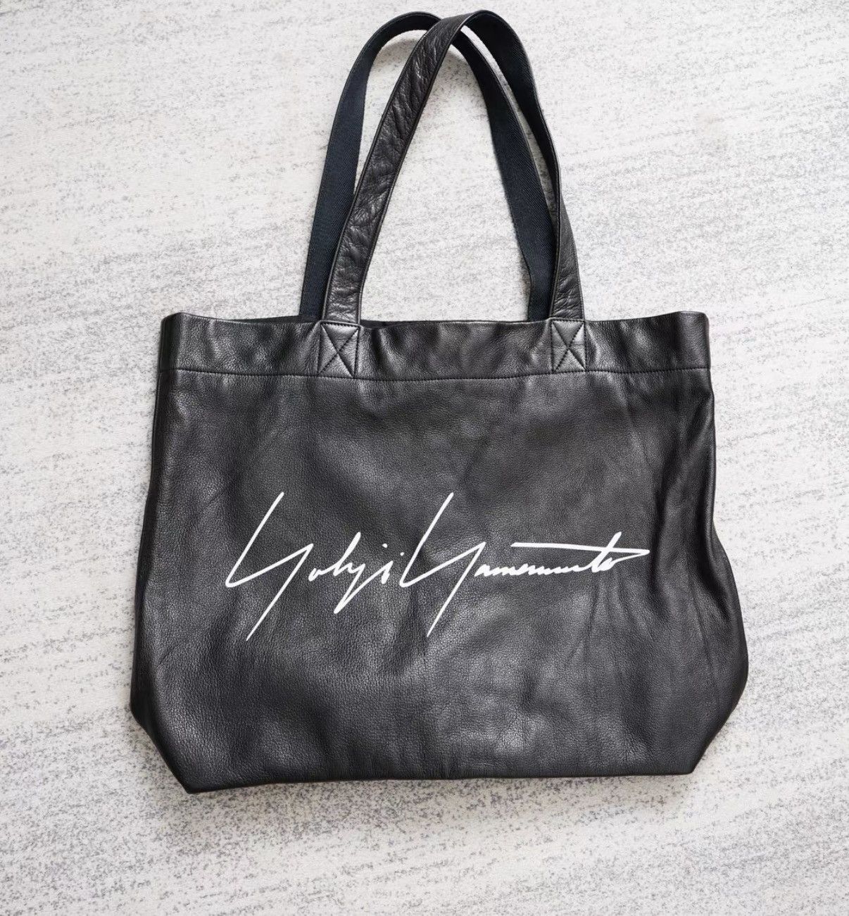 Yohji Yamamoto Yohji Yamamoto Leather Tote Bag Size ONE SIZE - 1 Thumbnail
