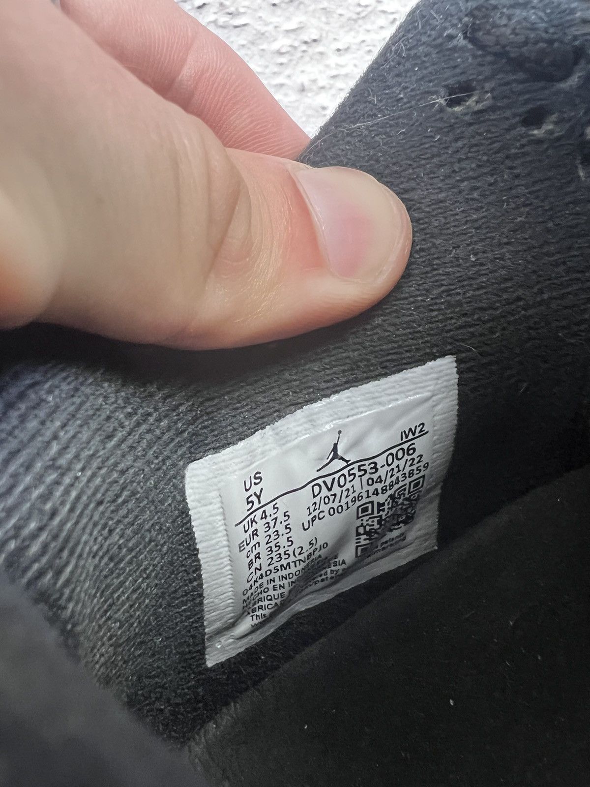 Nike × Vintage Nike Air Jordan 4 Retro SE GS black SNEAKERS SHOES drill Size US 7.5 / IT 37.5 - 5 Thumbnail