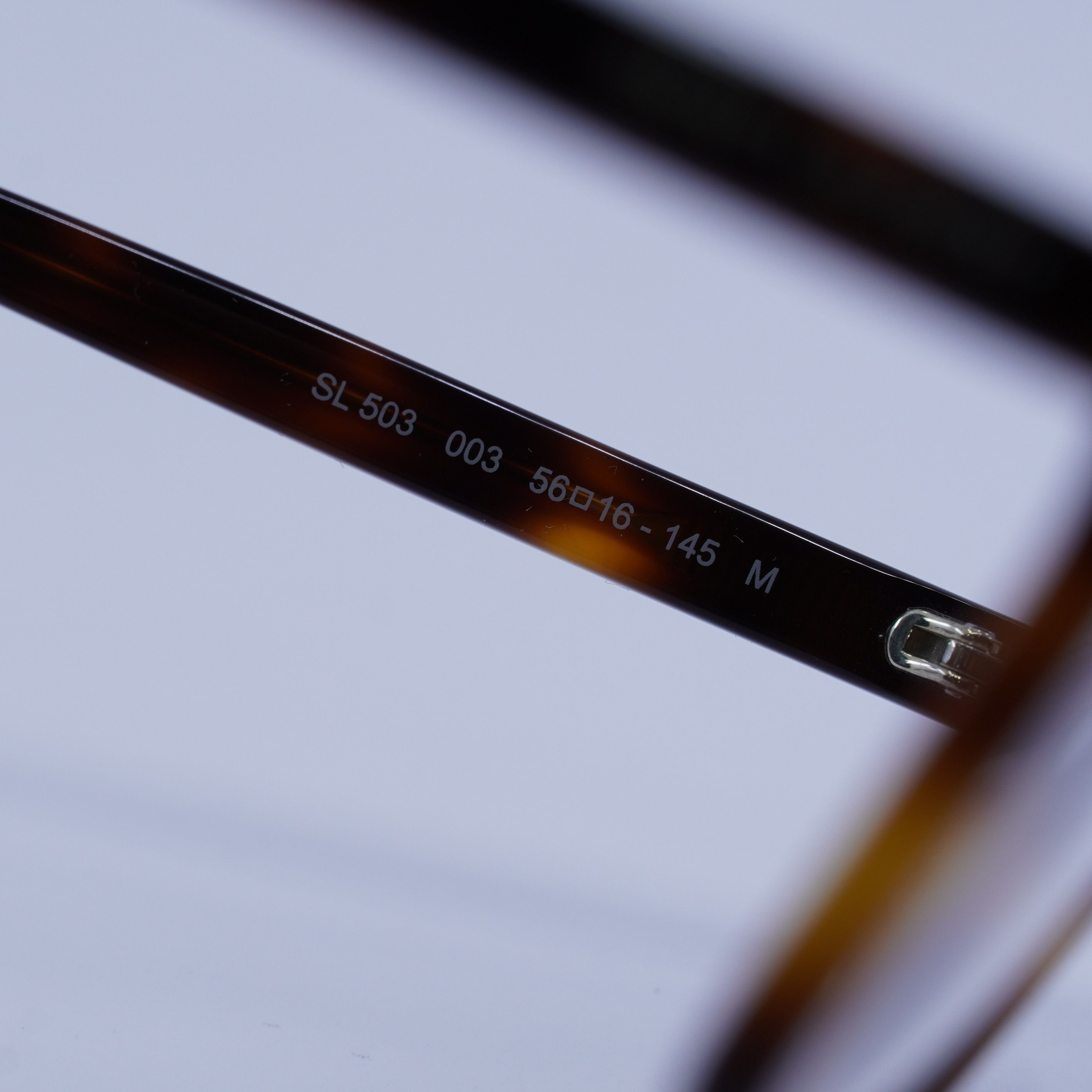 Saint Laurent Paris Saint Laurent SL503 003 Eyeglasses Havana 56mm Cat Eye Frame Size ONE SIZE - 6 Thumbnail
