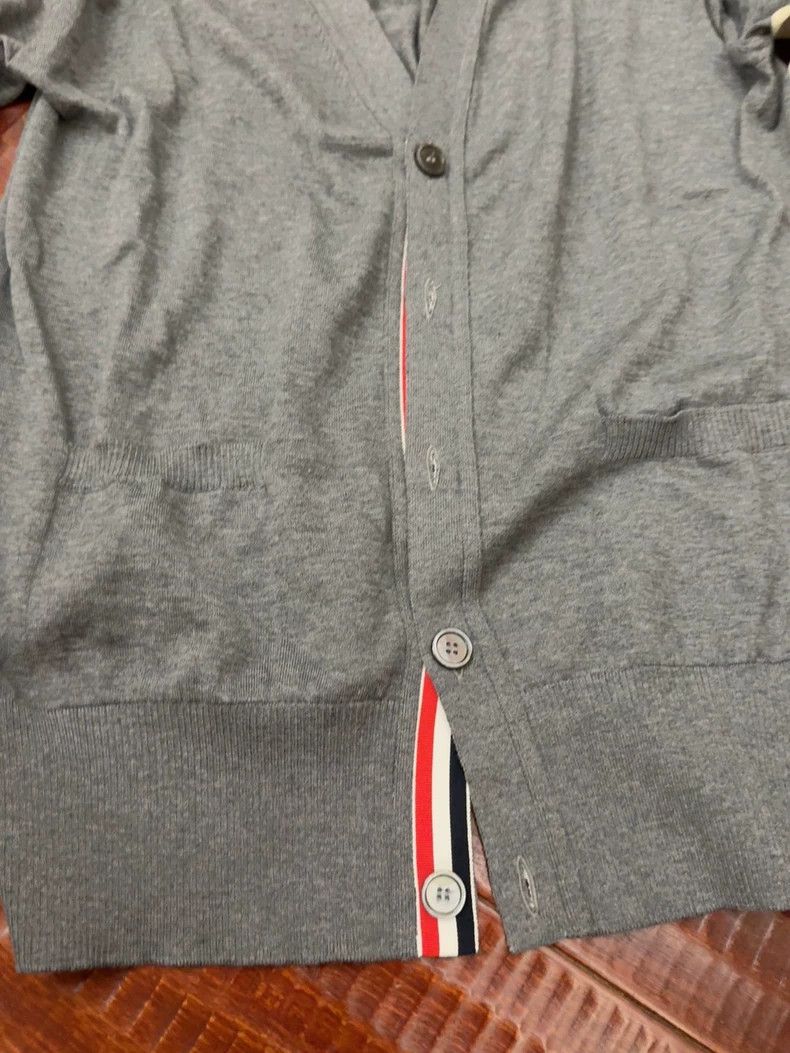 Thom Browne Thom Browne Gray wool sweater Size US XL / EU 56 / 4 - 2 Thumbnail