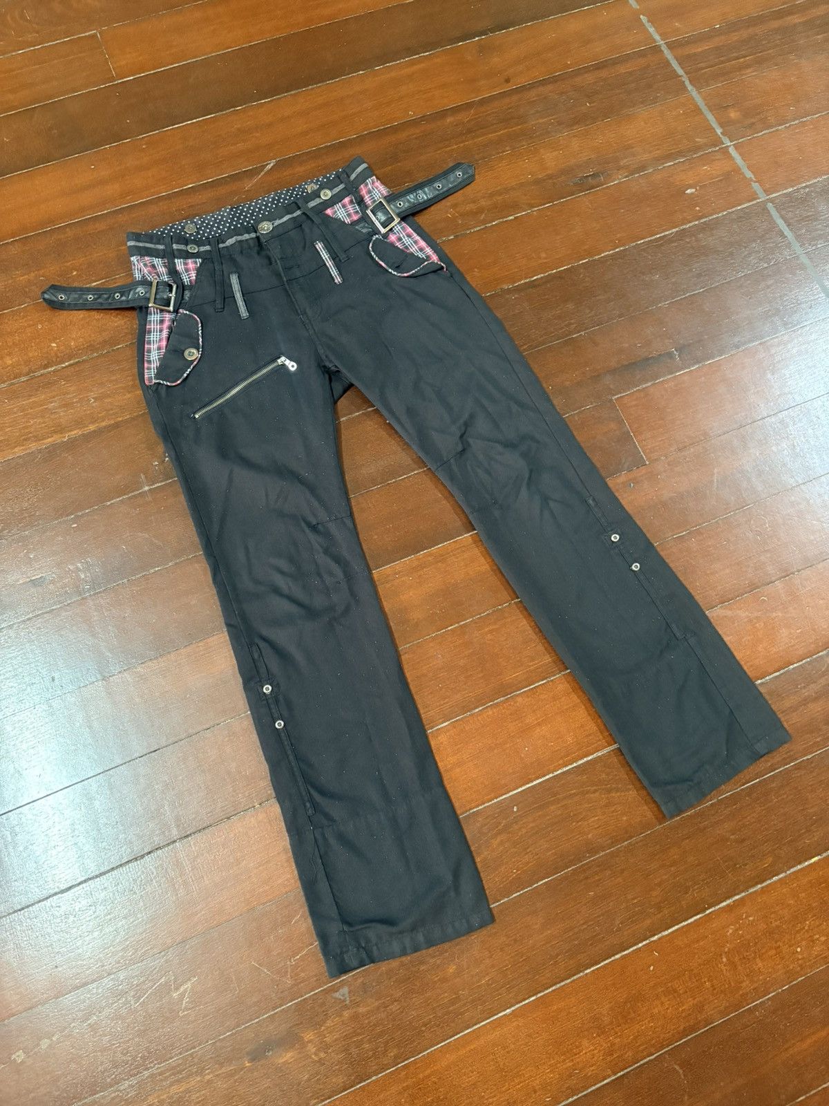 If Six Was Nine Double Focus Japan Asymmetrical Double Waist punk Size US 32 / EU 48 - 2 Thumbnail