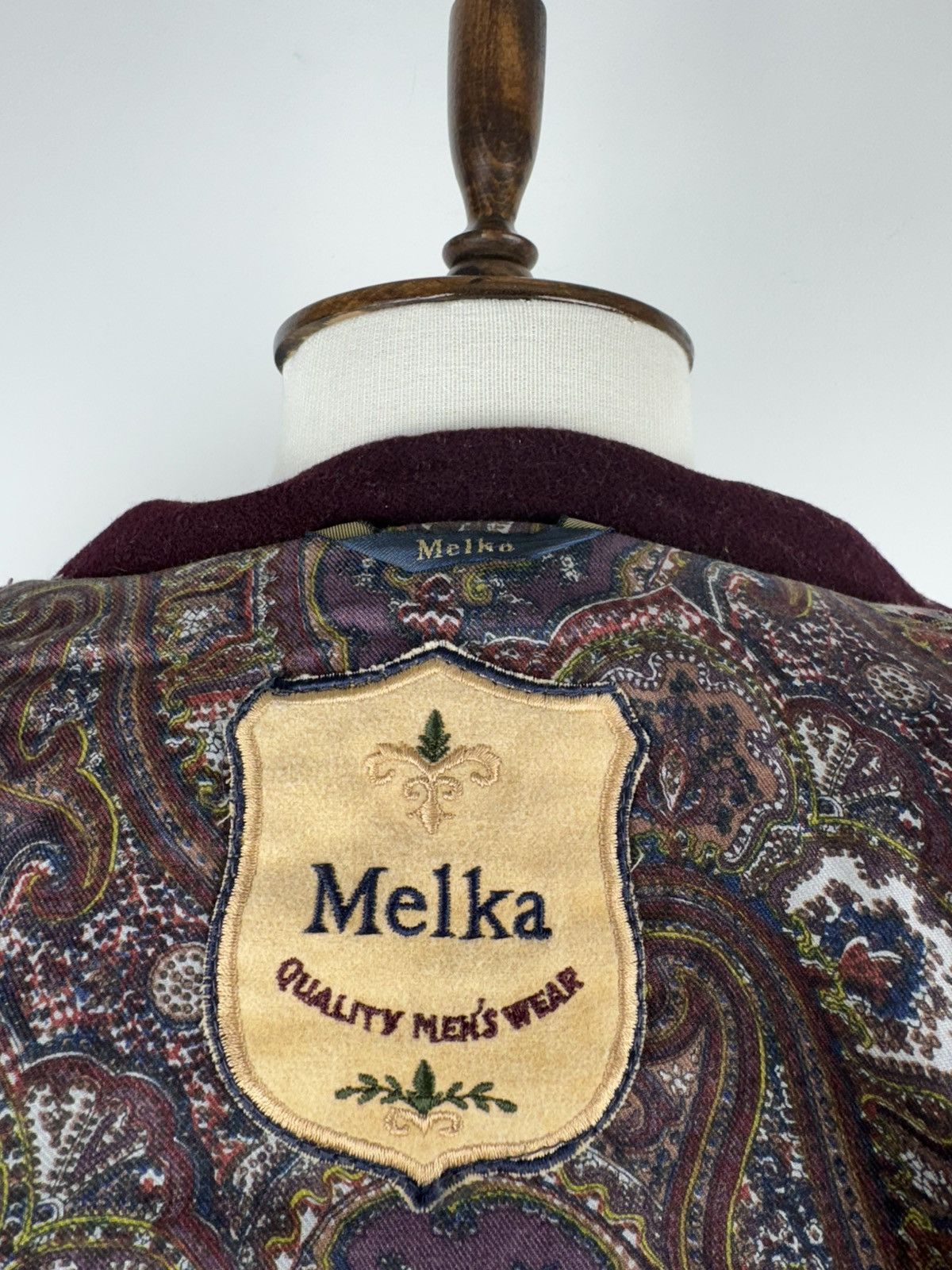 Vintage Men’s Vintage MELKA Wool Jacket Retro 90’ Bomber Coat Size US XL / EU 56 / 4 - 7 Thumbnail