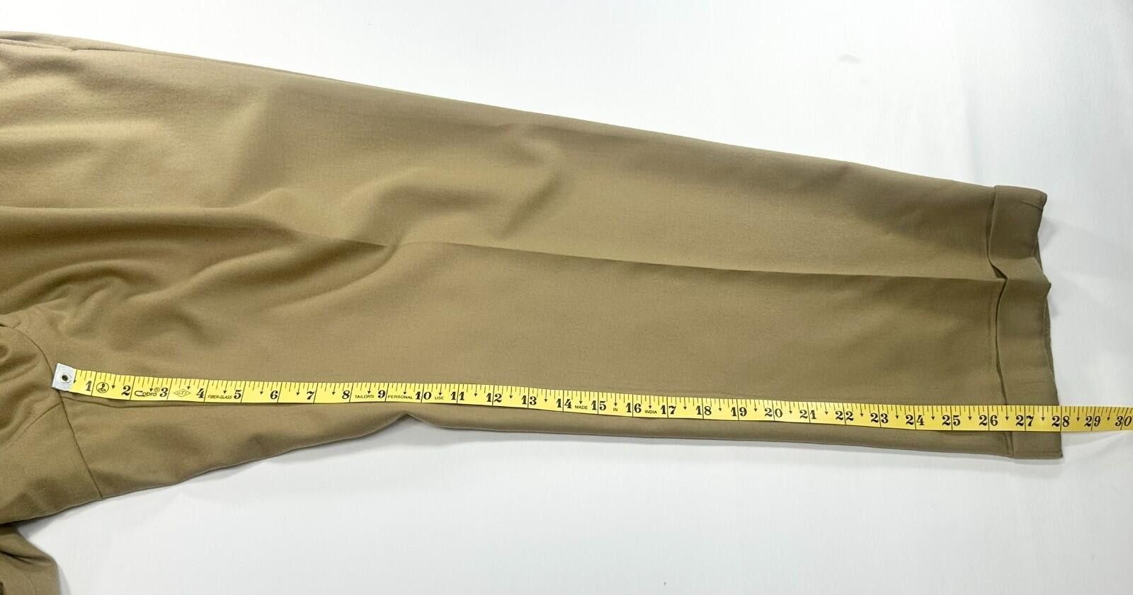 Tom James Tom James Royal Classic Tailored Dress Pants Brown Men 40/28 Size US 40 / EU 56 - 5 Thumbnail
