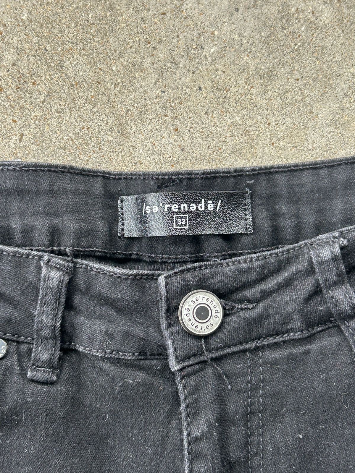 SERENEDE Serenede Jeans Black Denim Sz 32 Size US 32 / EU 48 - 3 Thumbnail
