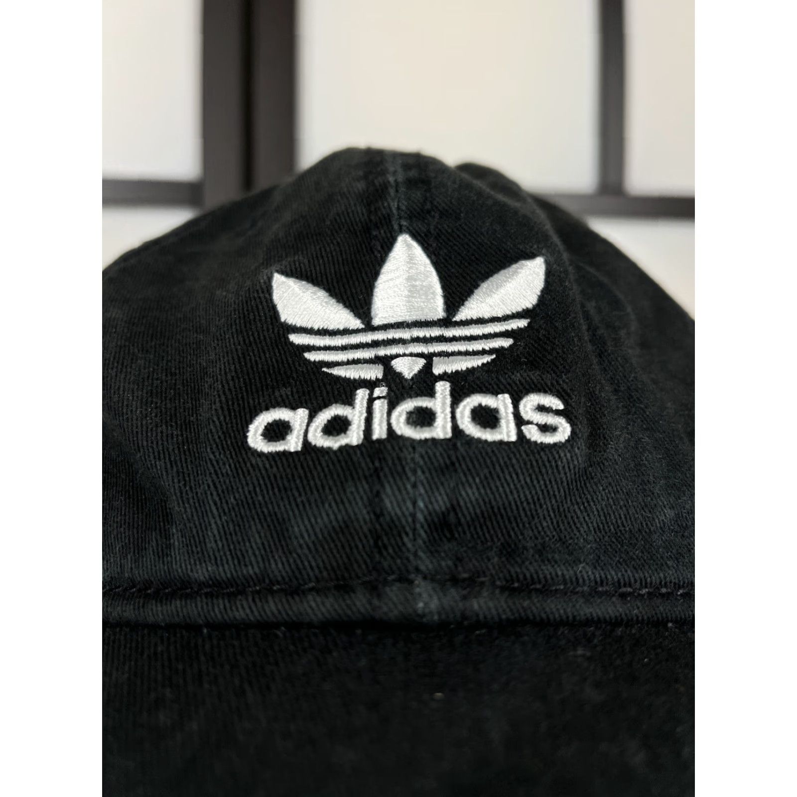 Adidas Adidas Hat Women One Size Black Twill 100% Cotton Trefoil Cap Size ONE SIZE - 2 Thumbnail
