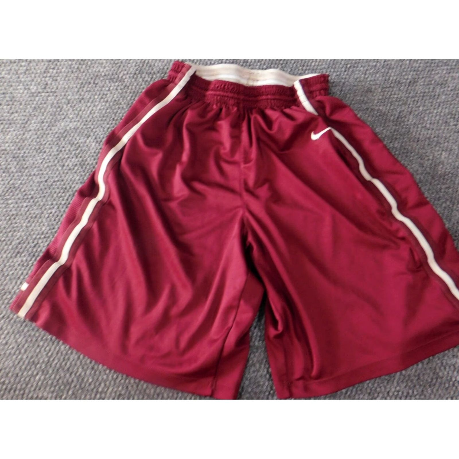 Nike Nike Womens Shorts XL Red Logo Athletic Stretch Waist Activewear Size 40" / US 18 - 3 Thumbnail
