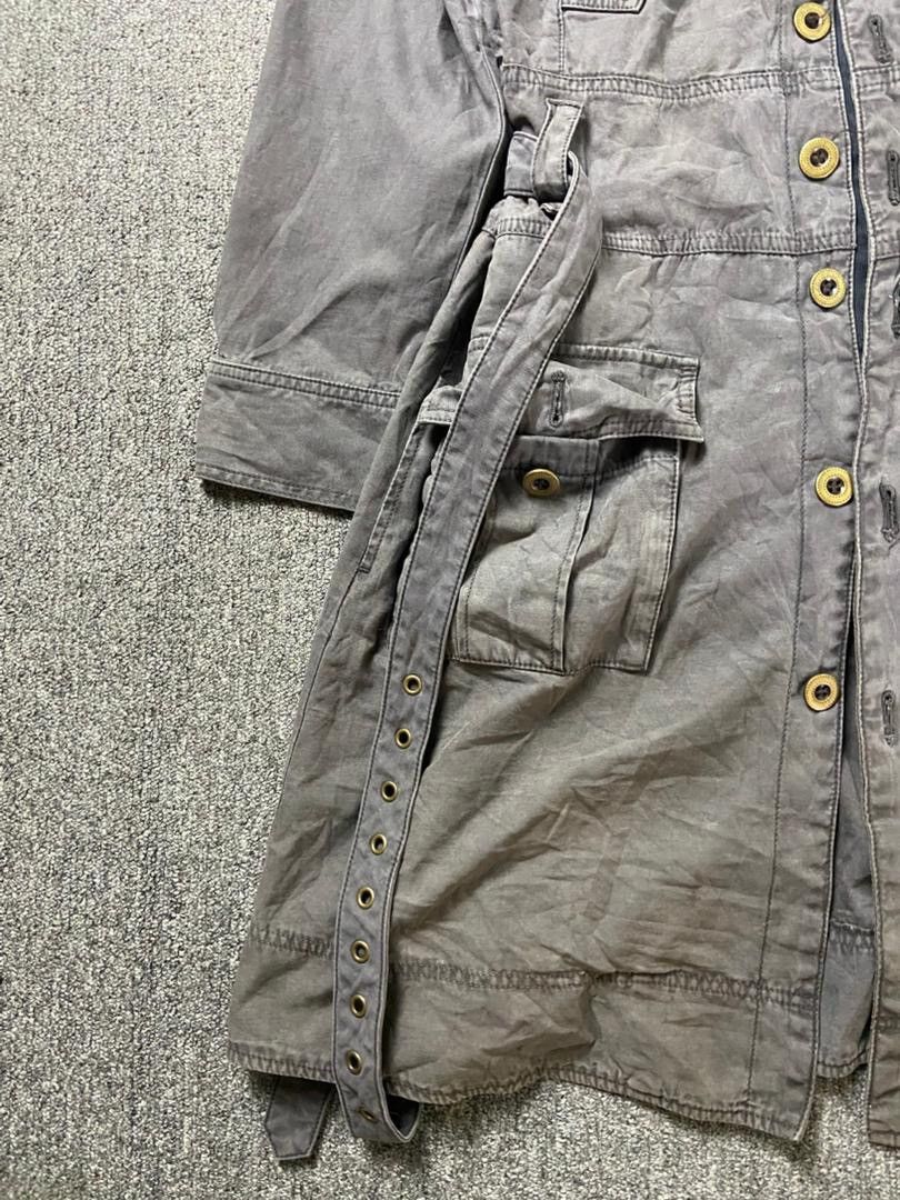 Japanese Brand ALGONQUIN Military Style Trench Jacket with Fur (203) Size XS / US 0-2 / IT 36-38 - 7 Thumbnail