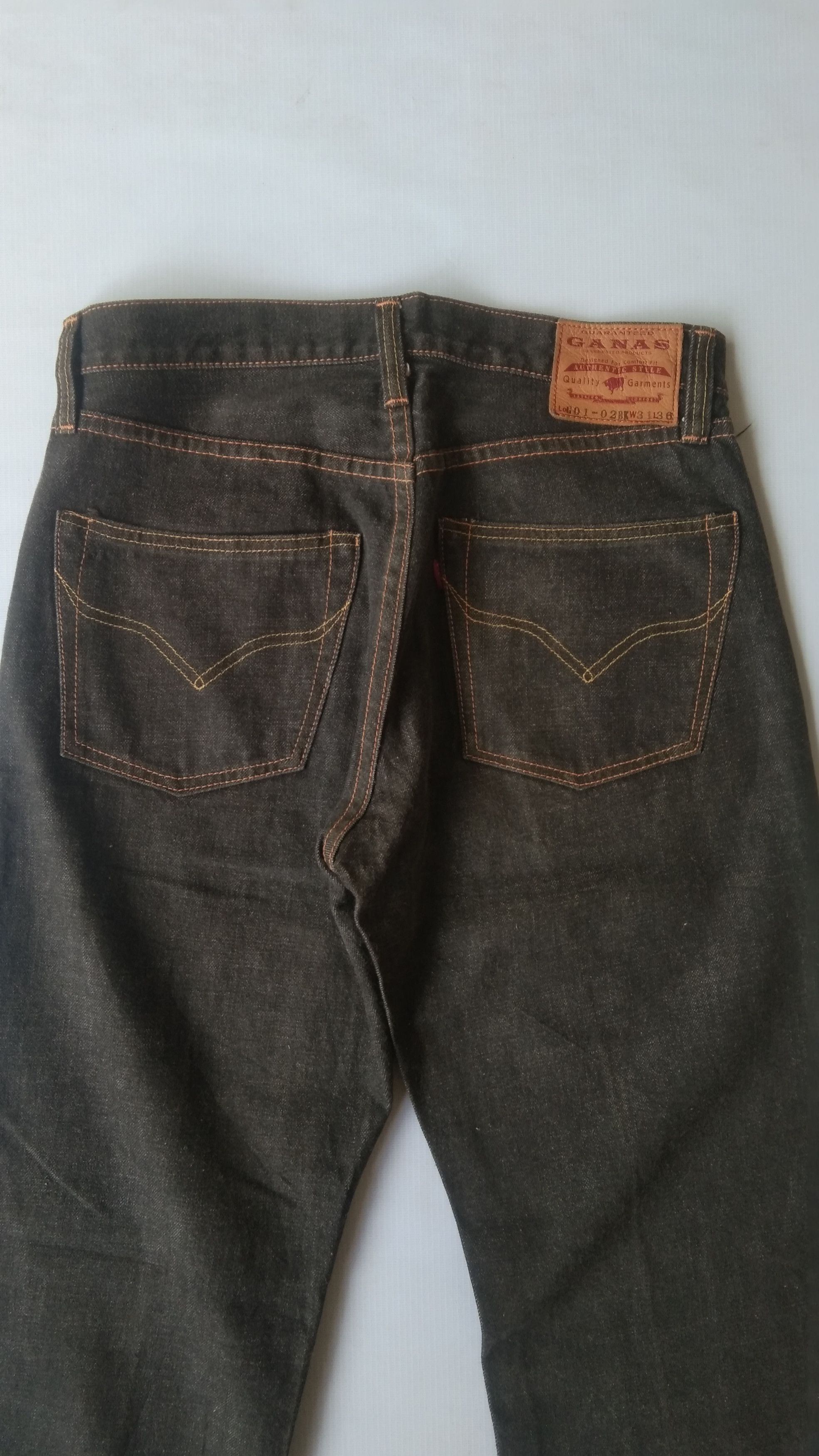 Japanese Brand Ganas selved black jeans Size US 31 - 6 Thumbnail