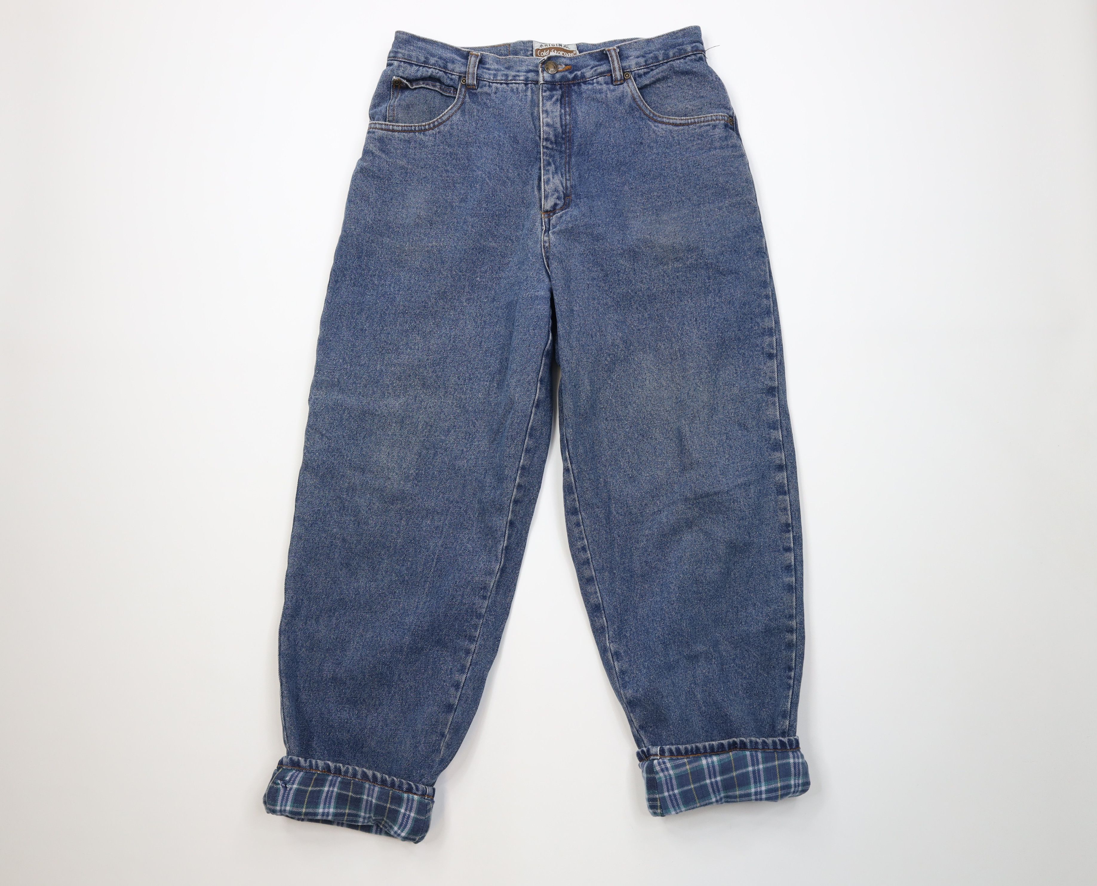 Vintage Vintage 90s Streetwear Lined Baggy Relaxed Denim Jeans Size US 32 / EU 48 - 1 Thumbnail