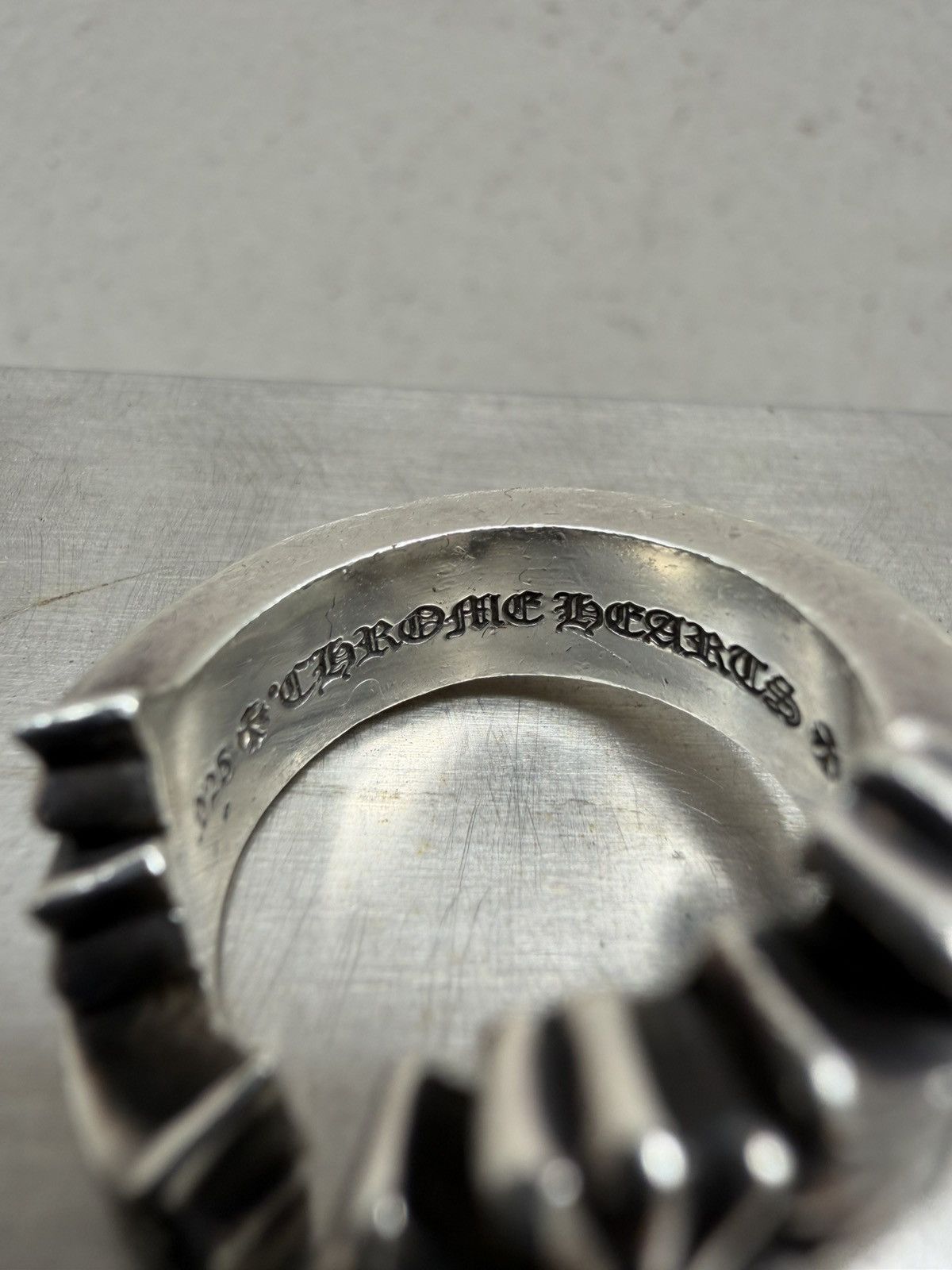 Chrome Hearts Chrome Hearts Triple Cross Ring | Grailed CHROME HEARTS TRIPLE CROSS HOOP RING