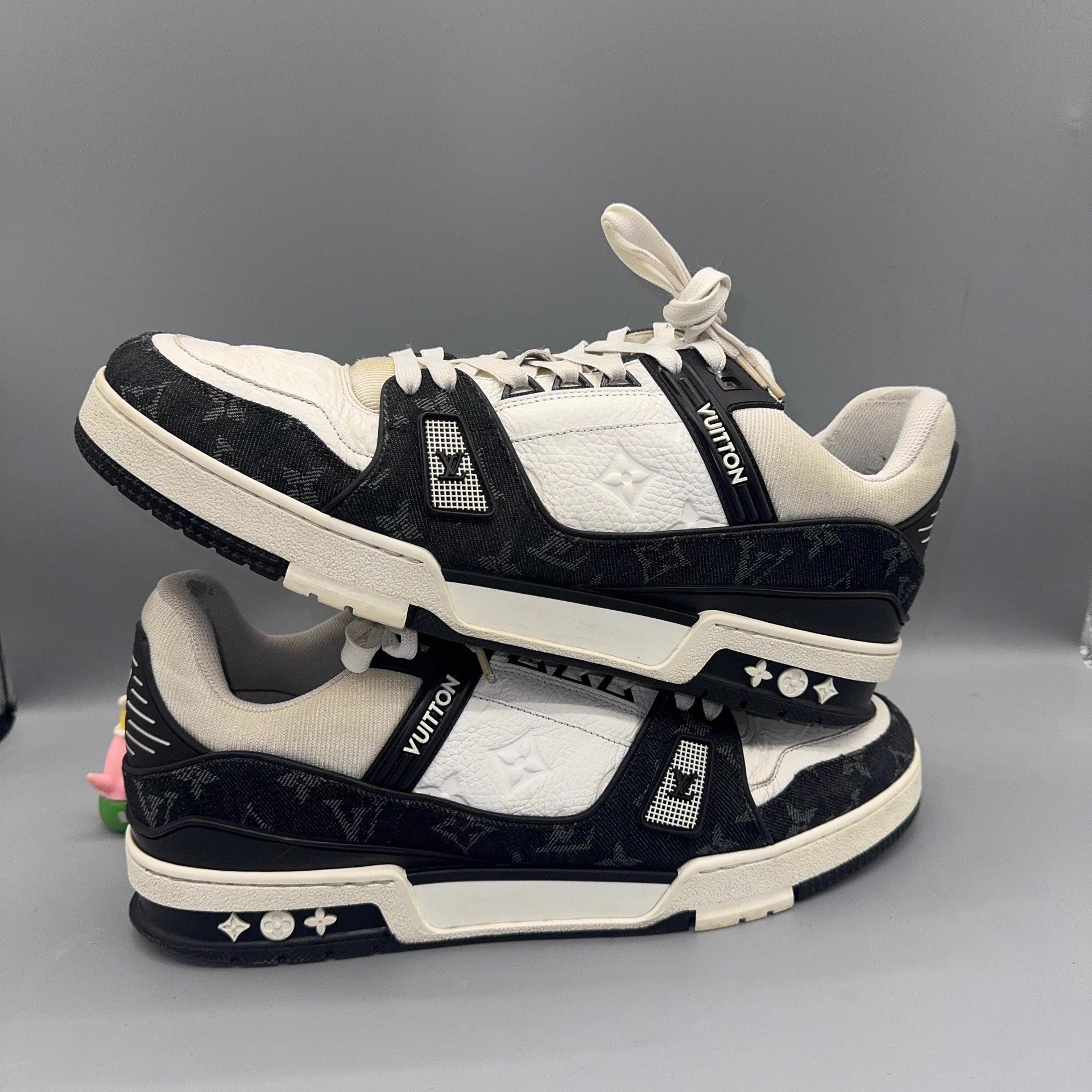 Louis Vuitton LOUIS VUITTON Trainer Panda White Black 44 Size US 11 / EU 44 - 5 Thumbnail