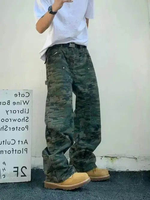 Jean y2k pattern skate hiphop pants Size US 30 / EU 46 - 3 Thumbnail