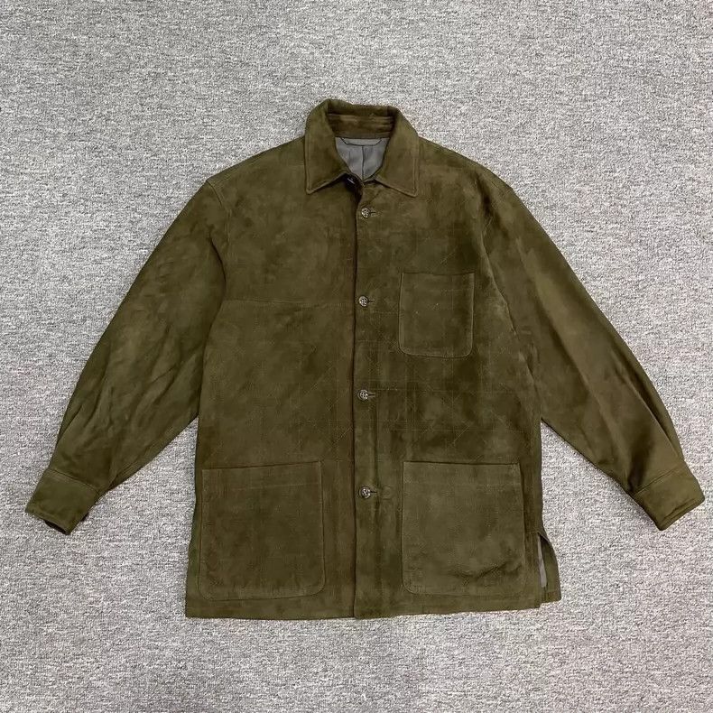 Dior Dior Dark green suede shirt jacket 2502-Nextarrow Size US M / EU 48-50 / 2 - 1 Thumbnail