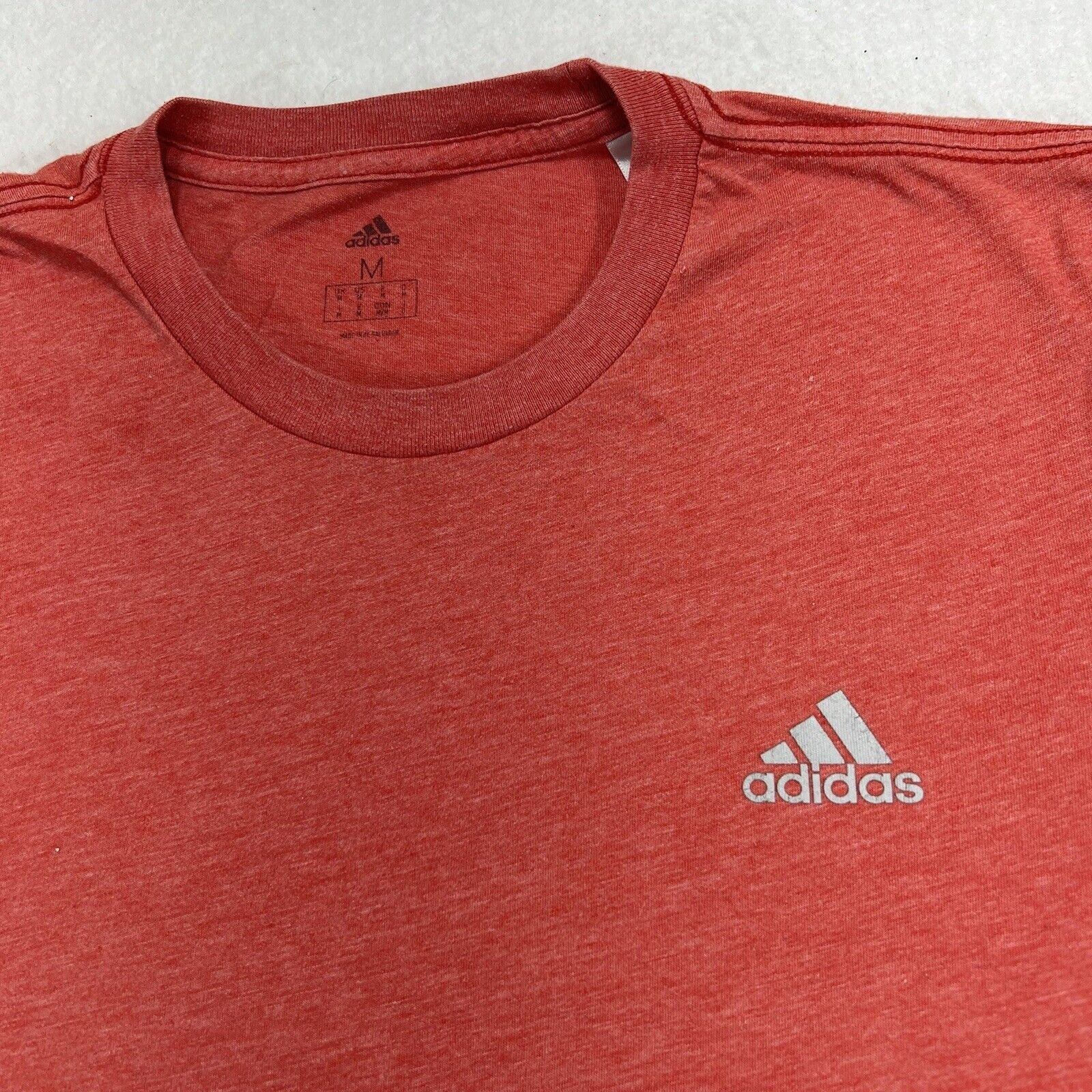 Adidas Adidas Medium Light Red Athletic Lightweight T Shirt Size US M / EU 48-50 / 2 - 2 Thumbnail