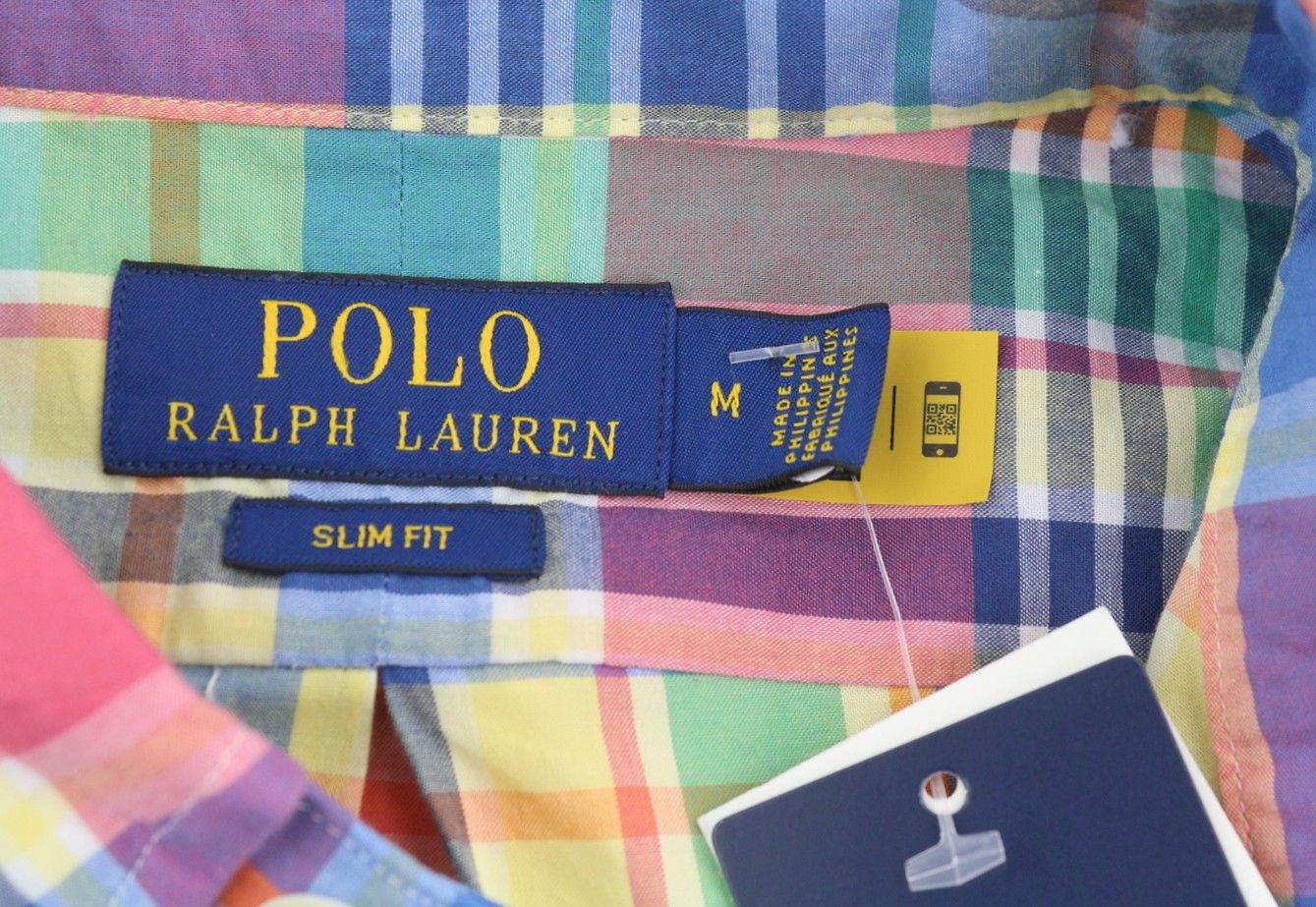Ralph Lauren M Colourful Check Button-Down Neck Slim Fit Logo 87029 Size US M / EU 48-50 / 2 - 6 Thumbnail