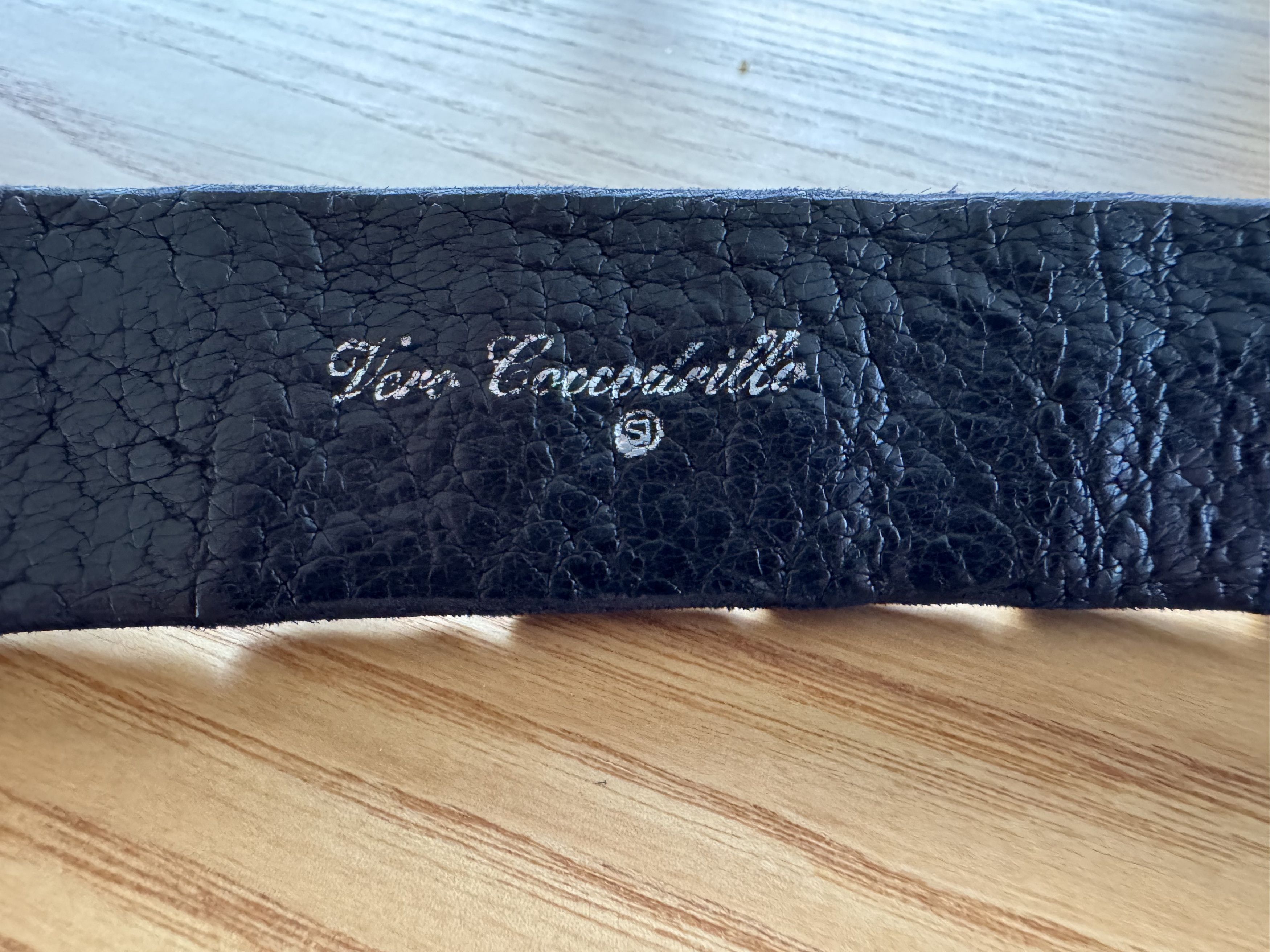 Other Scunzani Crocodile Leather Belt Black Size ONE SIZE - 6 Thumbnail