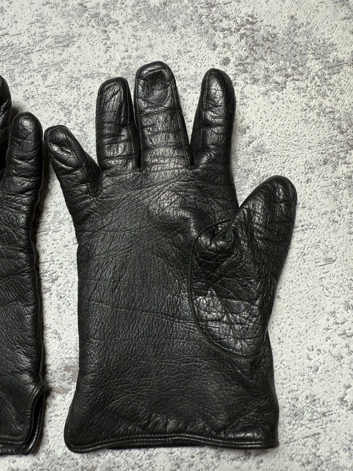 Jean Paul Gaultier Rare Jean Paul Gaultier Leather Gloves Black Men Vintage Size ONE SIZE - 12 Thumbnail