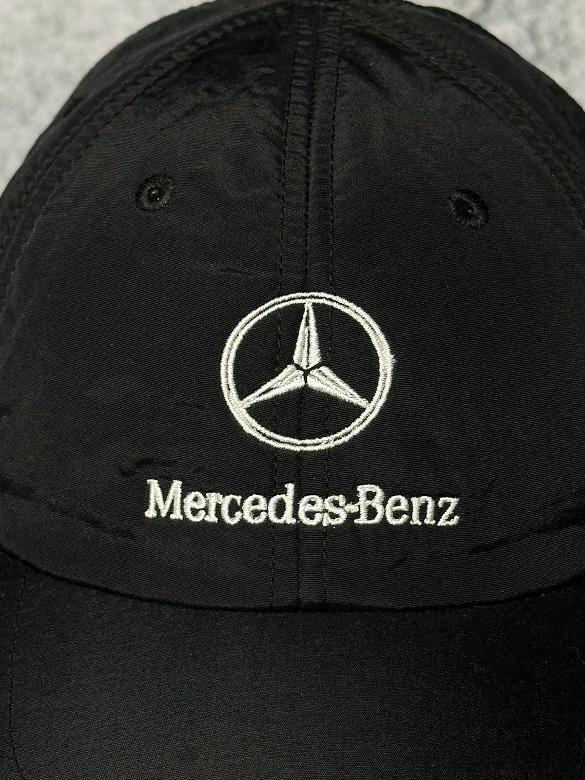 Mercedes-Benz Vintage Mercedes Benz Nylon Racing Earflap Trapper Cap Hat Size ONE SIZE - 2 Thumbnail