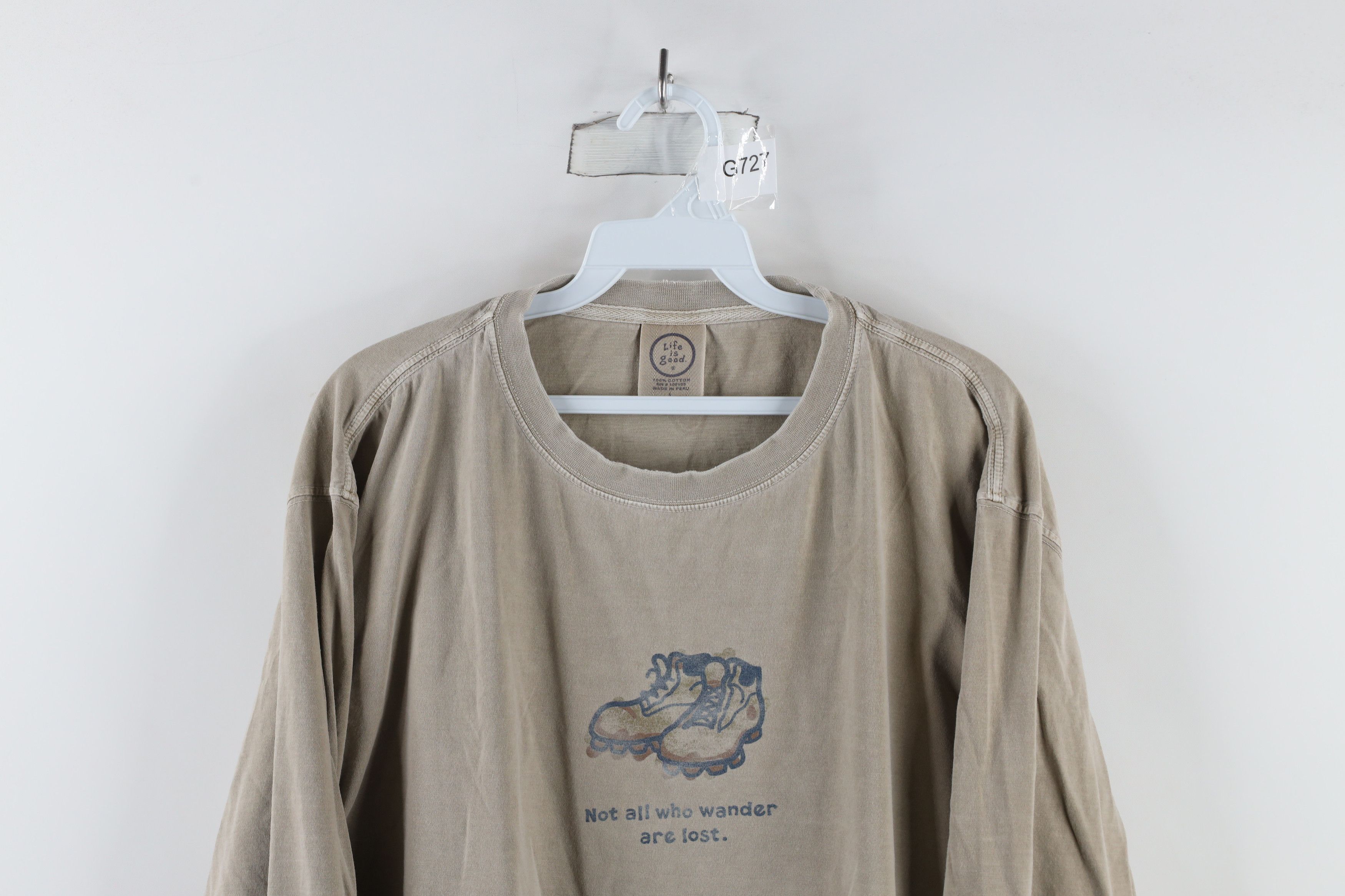 Life is Good × Vintage Vintage Life Is Good Who Wander Are Lost Long Sleeve T-Shirt Size US L / EU 52-54 / 3 - 2 Thumbnail