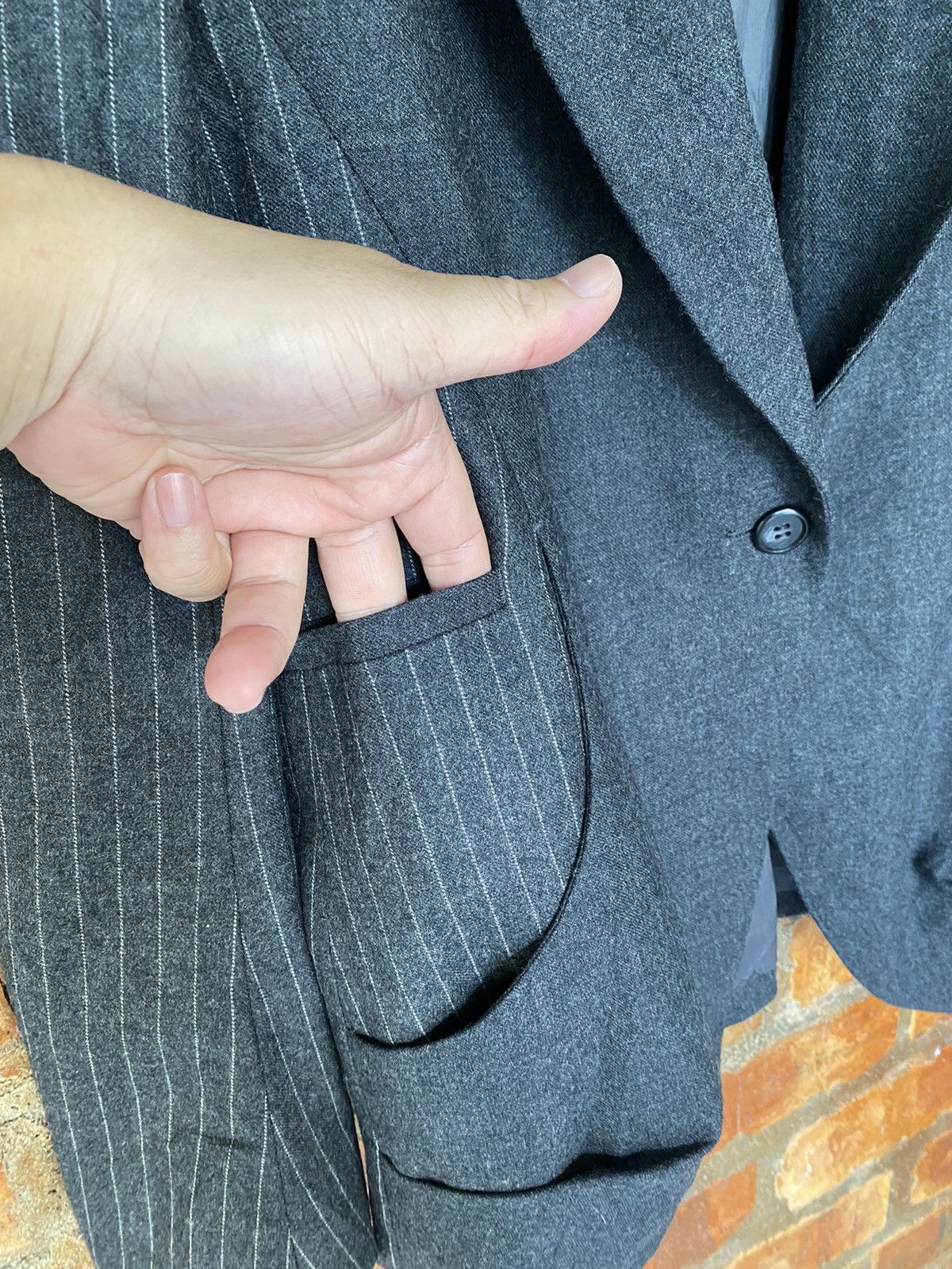 Issey Miyake × Tsumori Chisato Vampire Multipocket Stripes sleeve Blazer light jacket Size M / US 6-8 / IT 42-44 - 8 Thumbnail