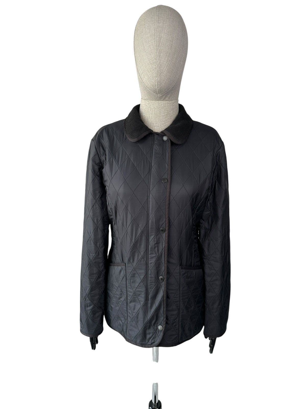 Barbour Ladies BARBOUR Polarquilt Black Quilted Jacket UK 12 / US 8 Size M / US 6-8 / IT 42-44 - 1 Thumbnail