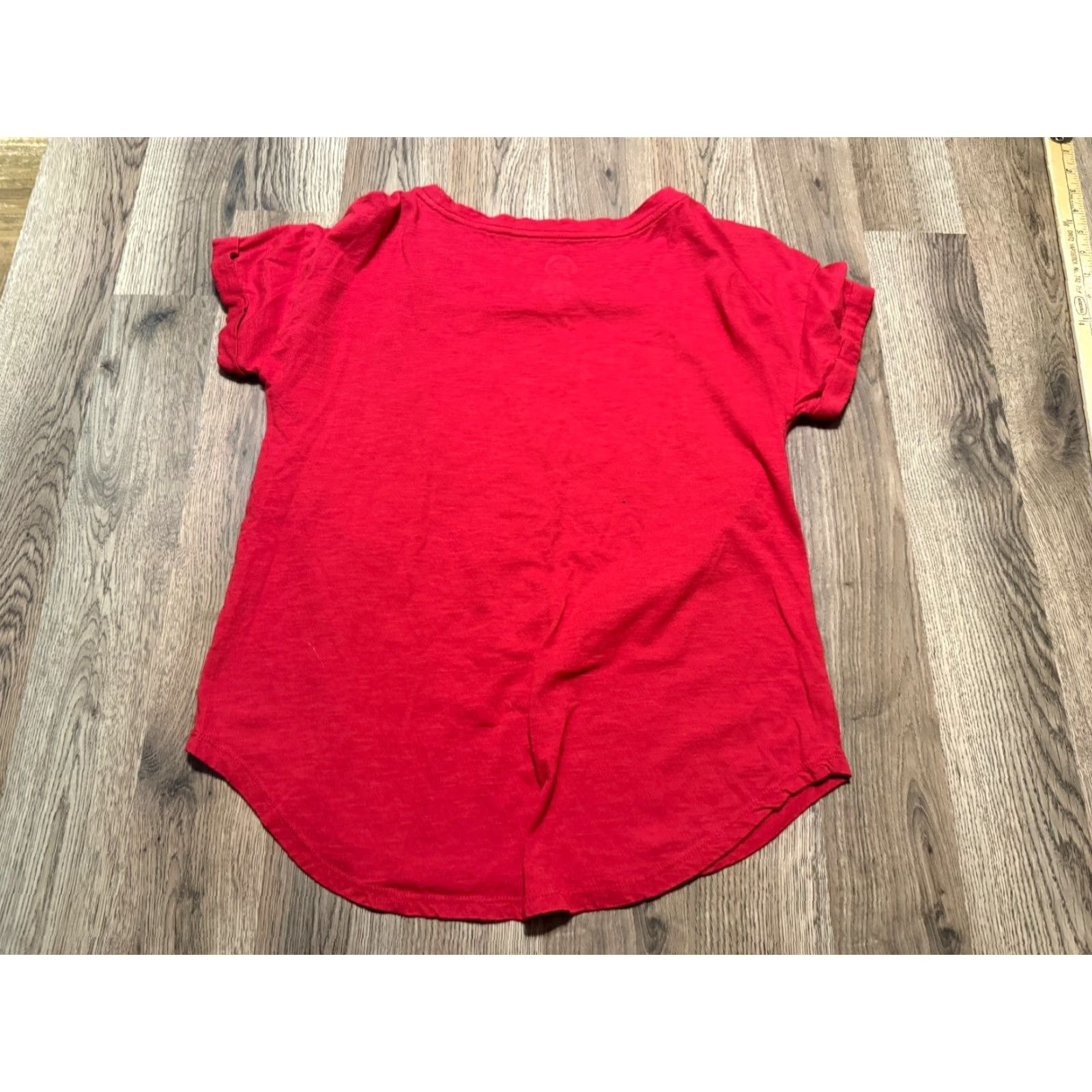 Vintage Maurices Shirt Womens Size Medium Red Short Sleeve T-Shirt Size M / US 6-8 / IT 42-44 - 2 Thumbnail