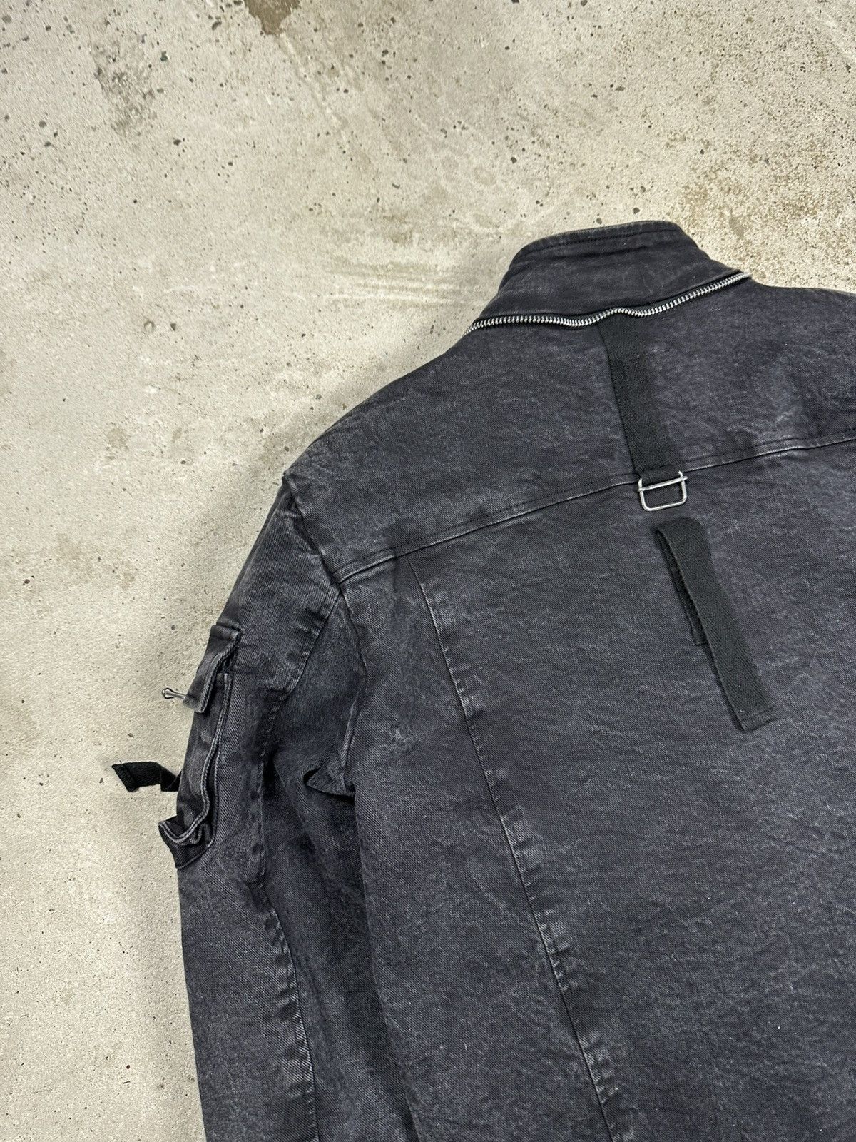 Japanese Brand Vintage Y2K Bondage Denim Style Asymmetrical Zippers Jacket Size US L / EU 52-54 / 3 - 13 Thumbnail