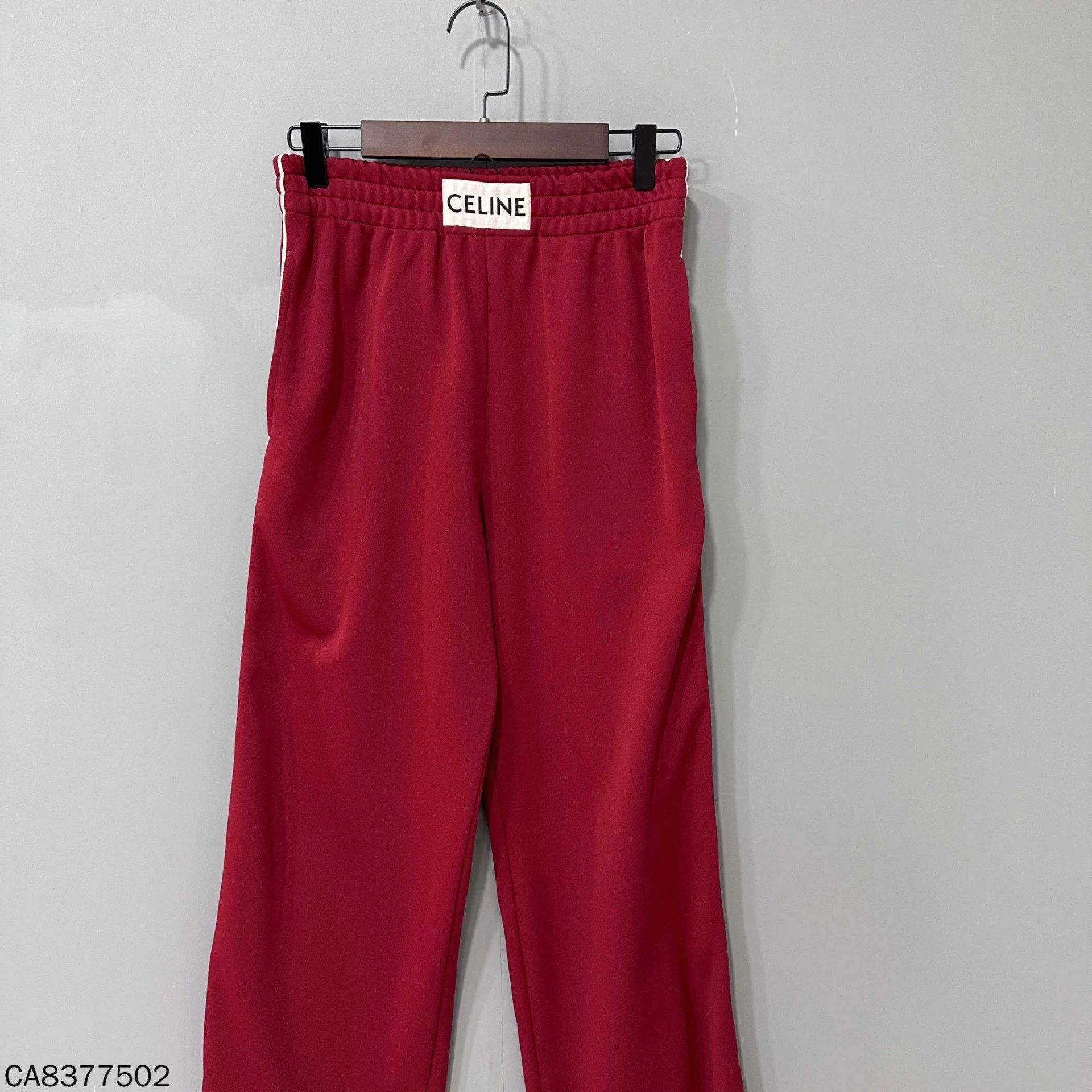 Celine Celine Red White Stripe Wide Leg Pants M Size 26" / US 2 / IT 38 - 3 Thumbnail