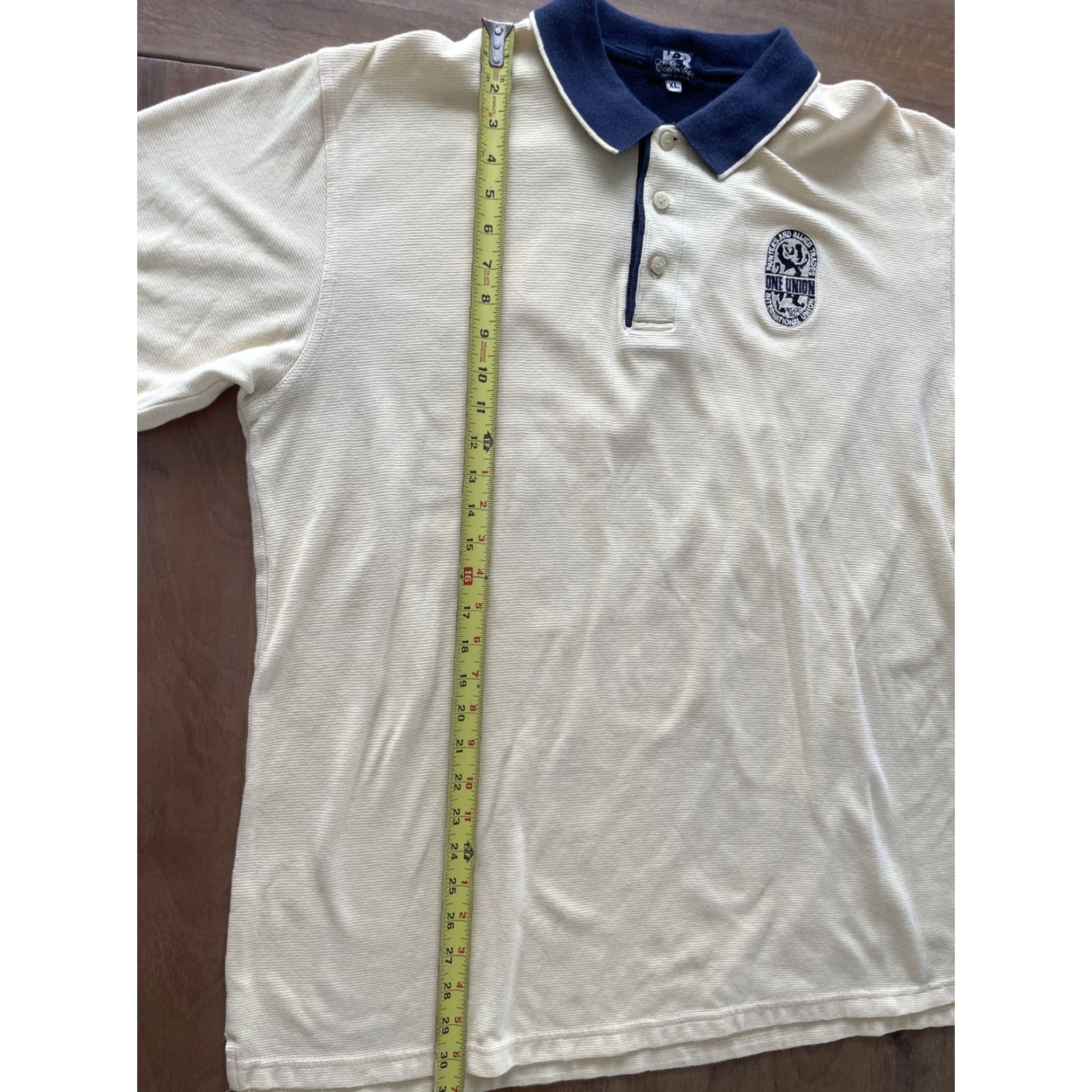 Vintage VINTAGE K & R Collections Union Polo Shirt XL Yellow USA Golf Men Regular Short Sleeve Collared Cotton/polyester United States Size US XL / EU 56 / 4 - 6 Thumbnail