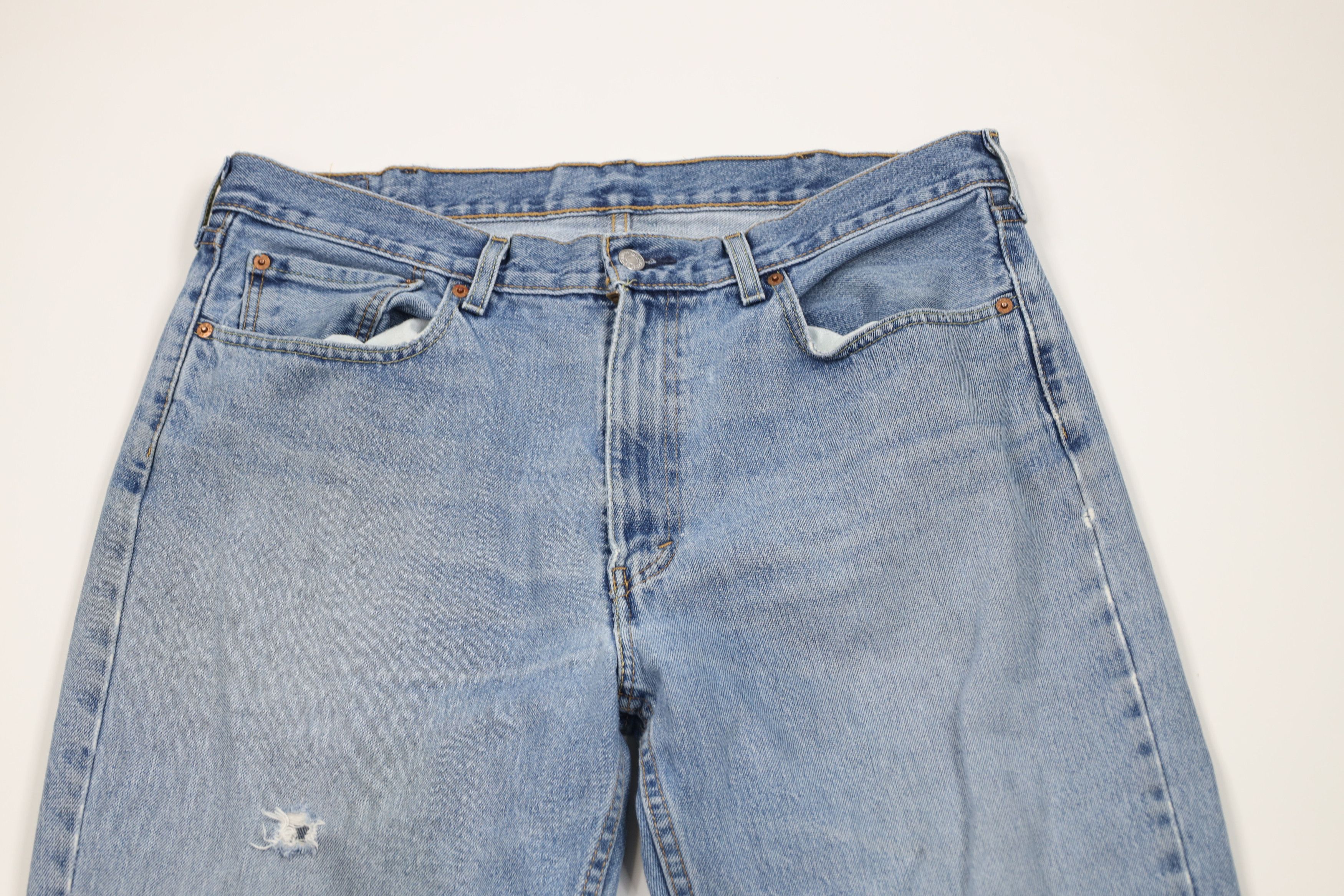 Levi's Vintage Y2K Levis 550 Relaxed Fit Denim Jeans Blue Cotton Size US 38 / EU 54 - 2 Thumbnail