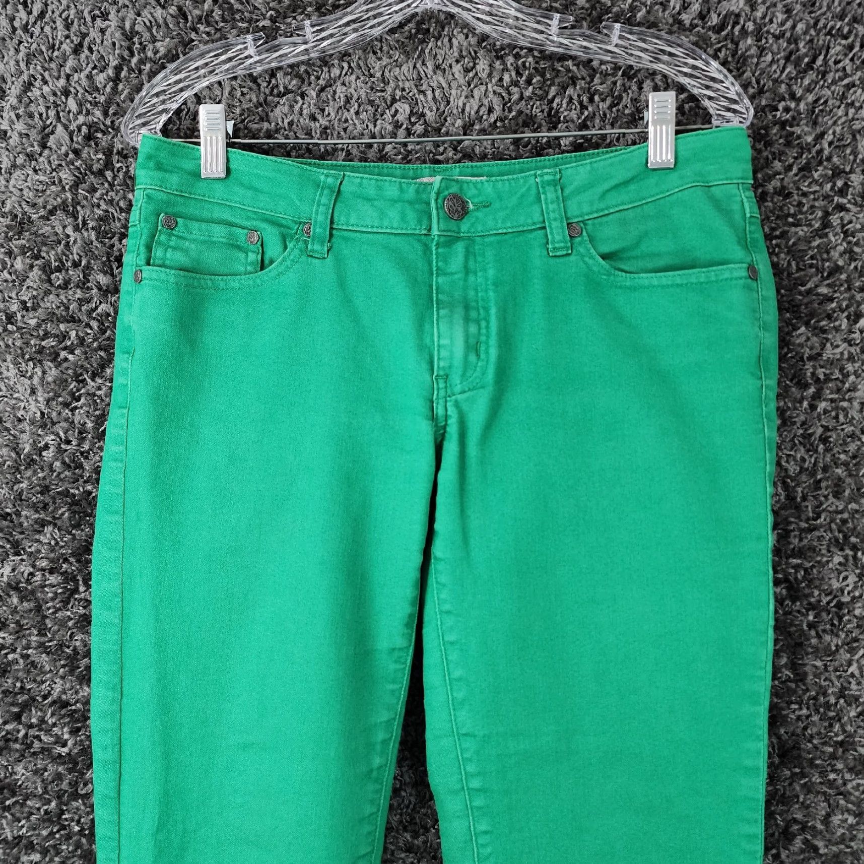 Prana Prana Womens Green Slim Fit Straight Leg Jeans Size 8 Size 30" / US 8 / IT 44 - 2 Thumbnail