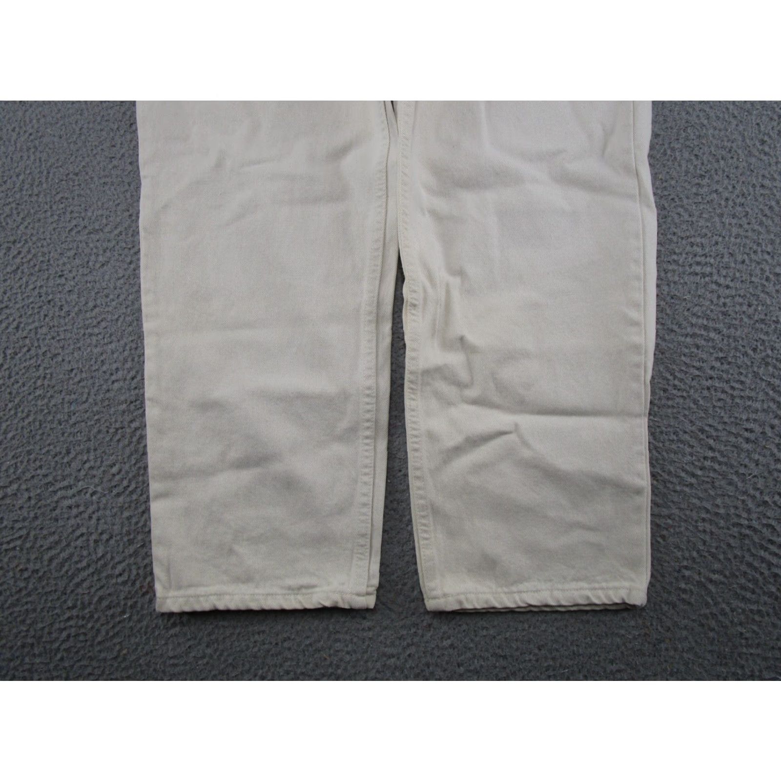 Lands' End VTG Lands' End Womens High Rise Straight Leg Ivory Denim Jeans SZ 18 Tall New Read Size 40" / US 18 - 6 Thumbnail