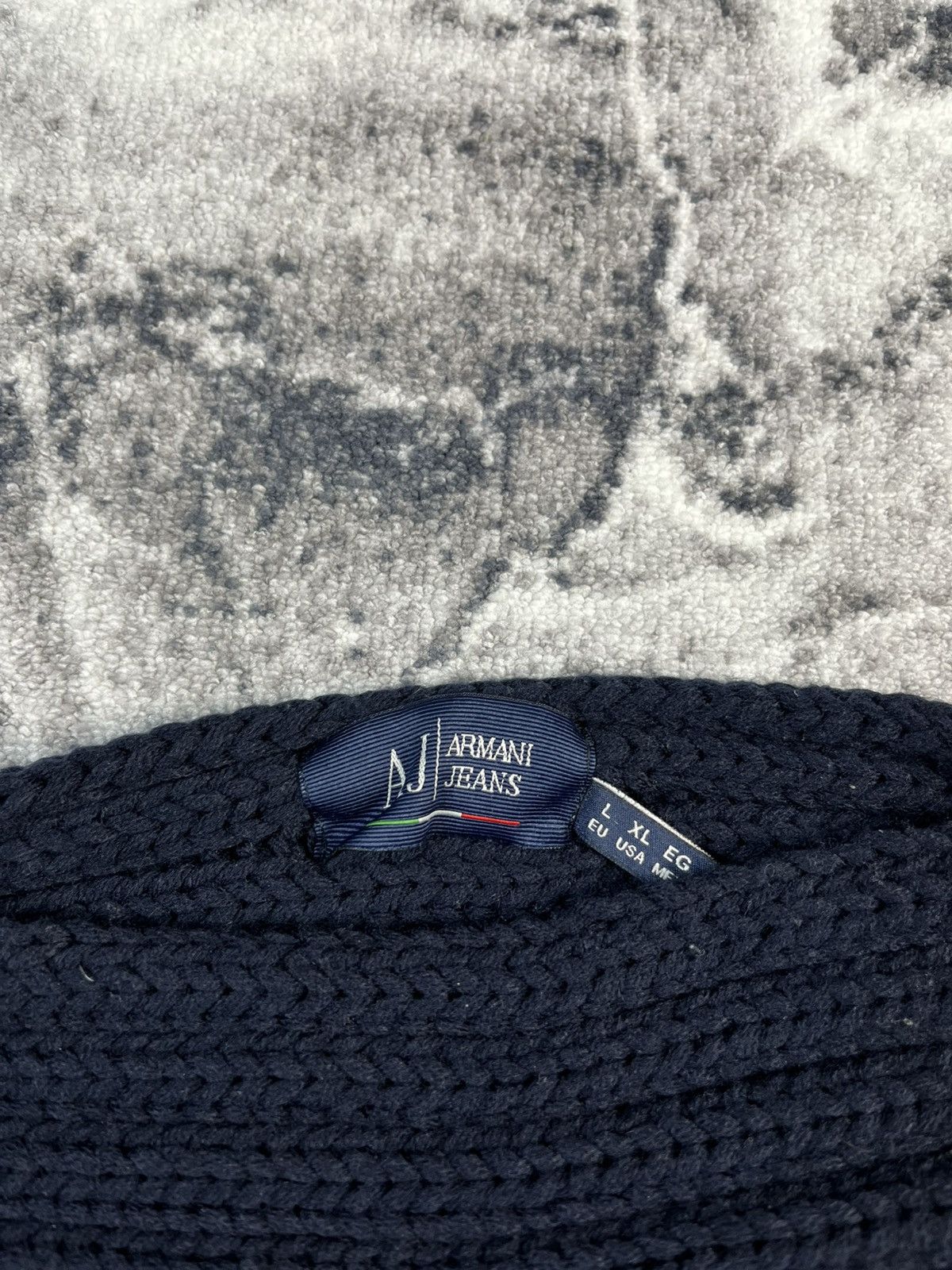 Armani Armani Jeans Textured Knit Sweater Size US XL / EU 56 / 4 - 5 Thumbnail
