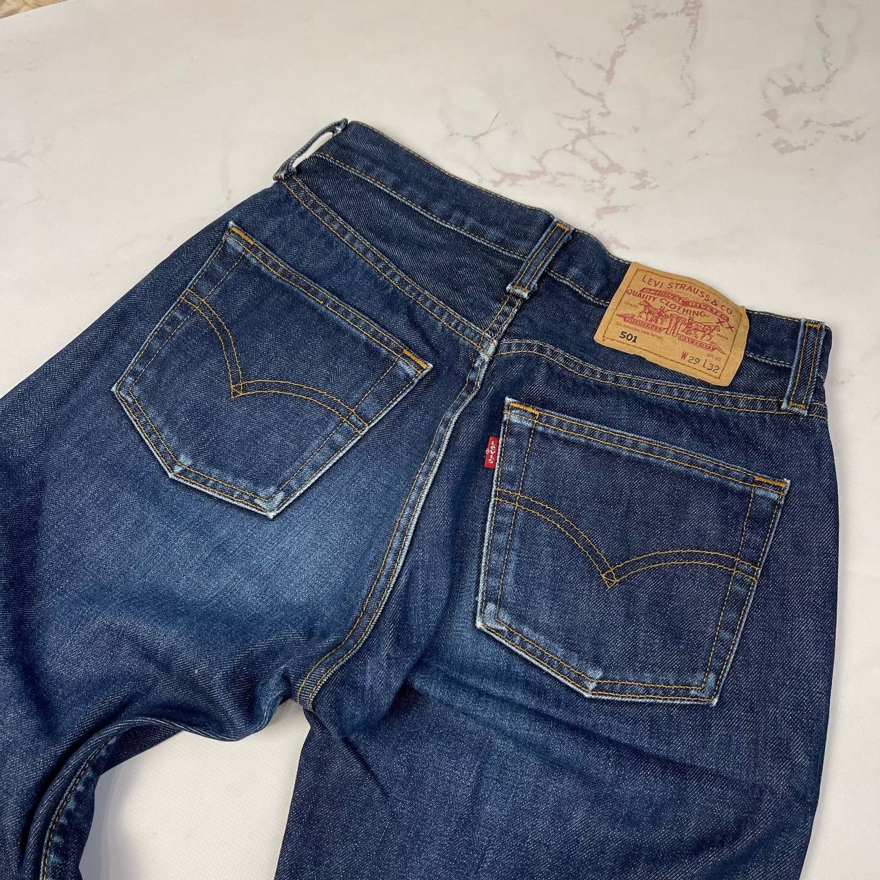 Levi's Levis Vintage Denim Jeans 501 Y2k Streetwear Bootcut Style Size 29" - 15 Thumbnail