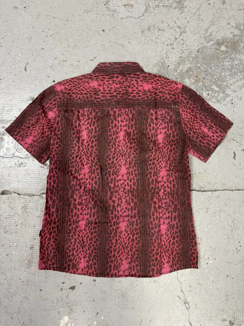 Just Cavalli × Vintage 2000s Cavalli Leopard Print Red Obscure Shirt Size US S / EU 44-46 / 1 - 2 Thumbnail