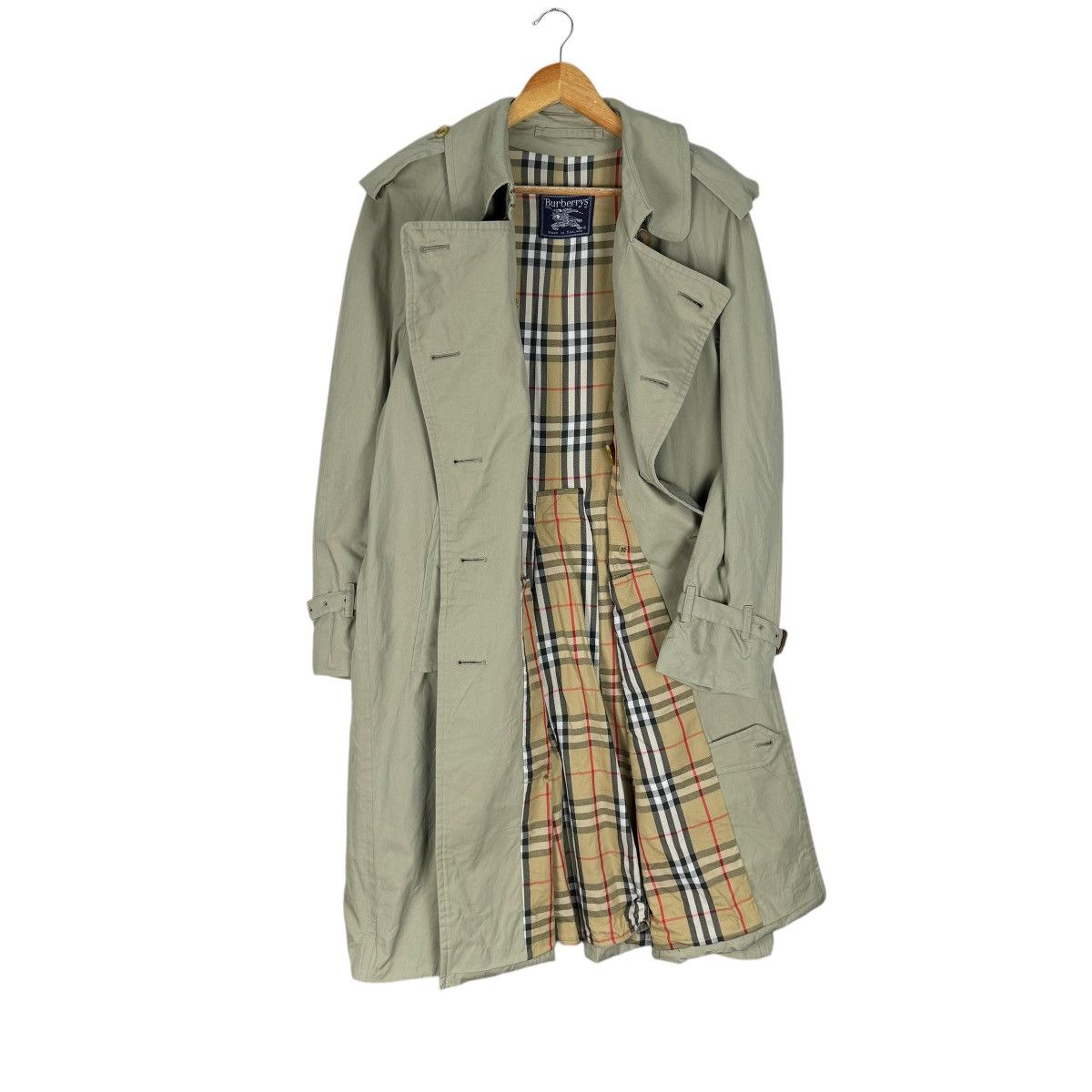 Burberry × Burberry Prorsum × Vintage ☀️BURBERRYS ENGLAND NOVA CHECKED TRENCH COAT JACKET Size US M / EU 48-50 / 2 - 8 Thumbnail