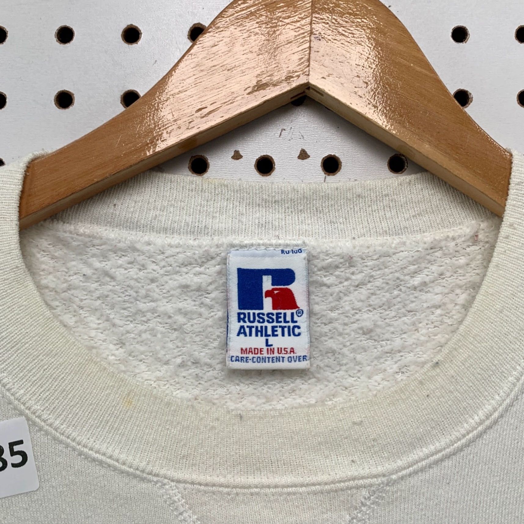 Russell Athletic VINTAGE Chicago Health Club Crewneck Sweatshirt Mens Large White USA 90s Size US L / EU 52-54 / 3 - 3 Thumbnail