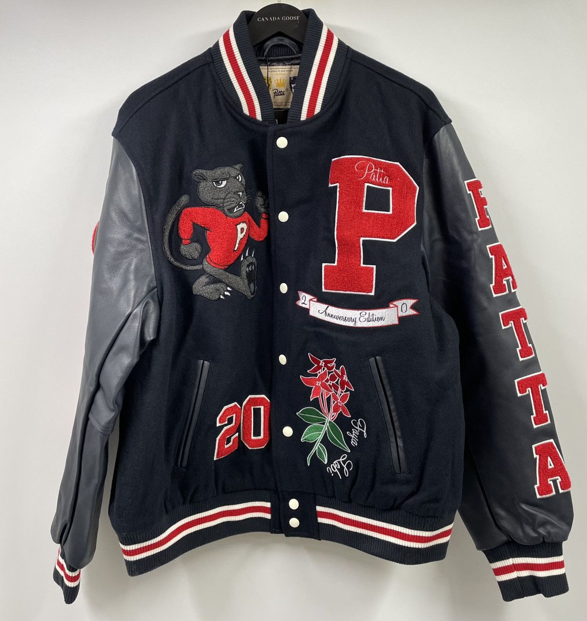 Patta Patta 20th Anniversary Blue Varsity Jacket Large Size US L / EU 52-54 / 3 - 1 Thumbnail