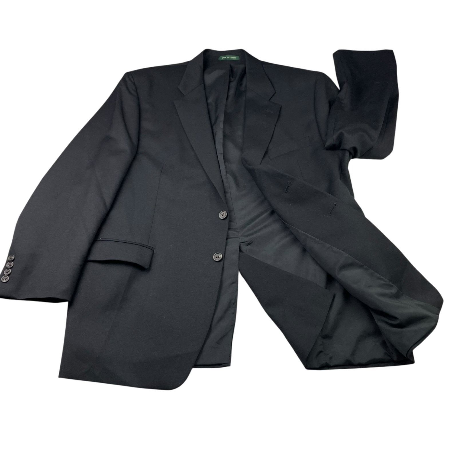 Lauren Ralph Lauren Ralph Lauren LRL Men's 100% Wool 2-Button Blazer Black • 46R Size 46R - 3 Thumbnail