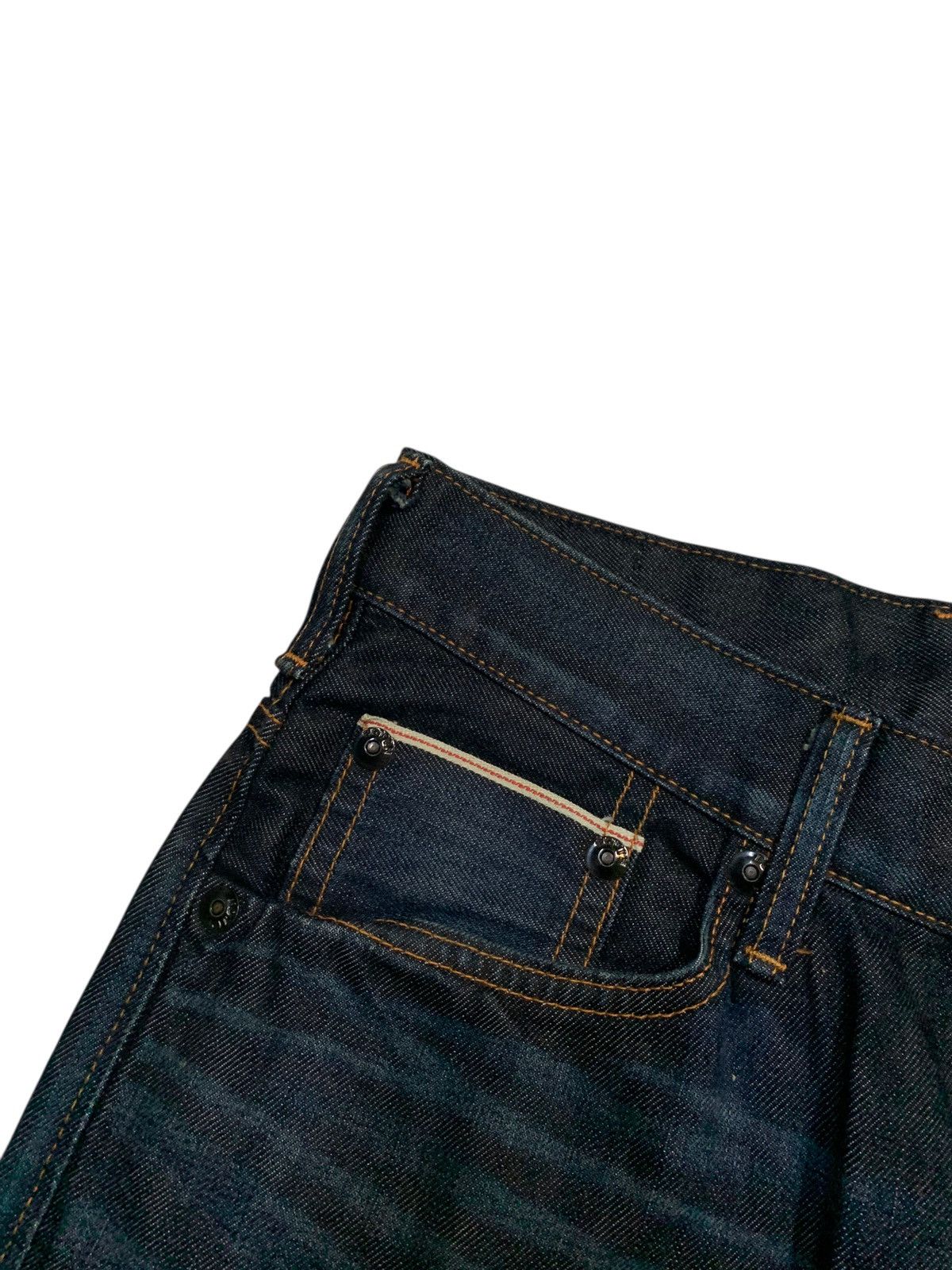Edwin × If Six Was Nine × Kapital EDWIN SEN SELVEDGE BUCKLE BACK JAPANESE DISTRESSED DENIM Size US 31 - 9 Thumbnail
