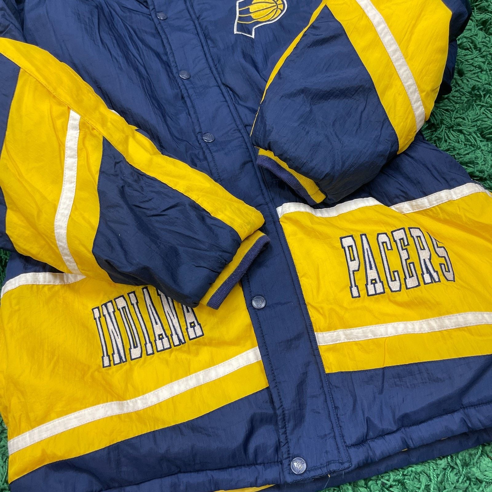 Vintage Vintage Indiana Pacers Mighty Mac Parka Jacket Large 16/18 Size US L / EU 52-54 / 3 - 5 Thumbnail