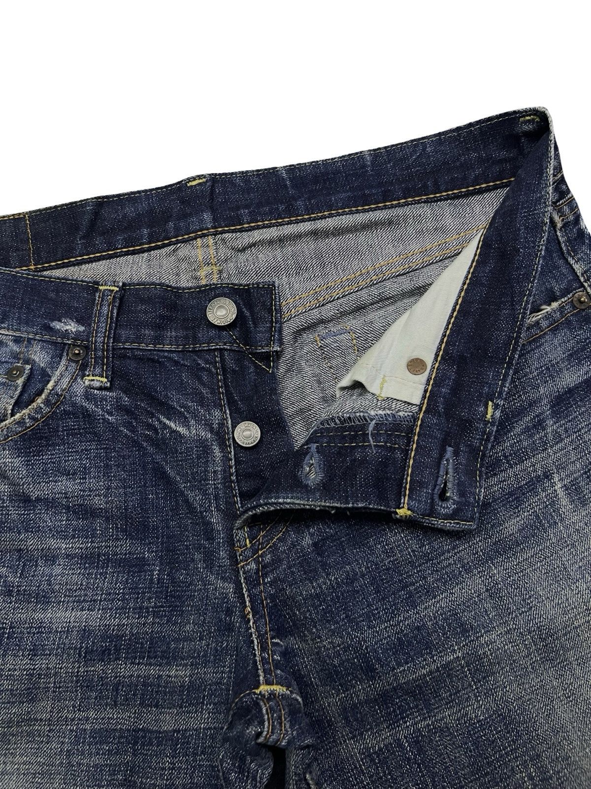Eternal Vintage ETERNAL Japanese Denim | Vintage Faded Honeycomb Size US 33 - 9 Thumbnail
