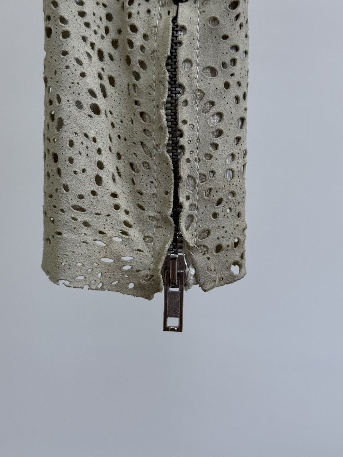 Haider Ackermann Archive Haider Ackermann Perforated Leather Jacket Size XS / US 0-2 / IT 36-38 - 12 Thumbnail