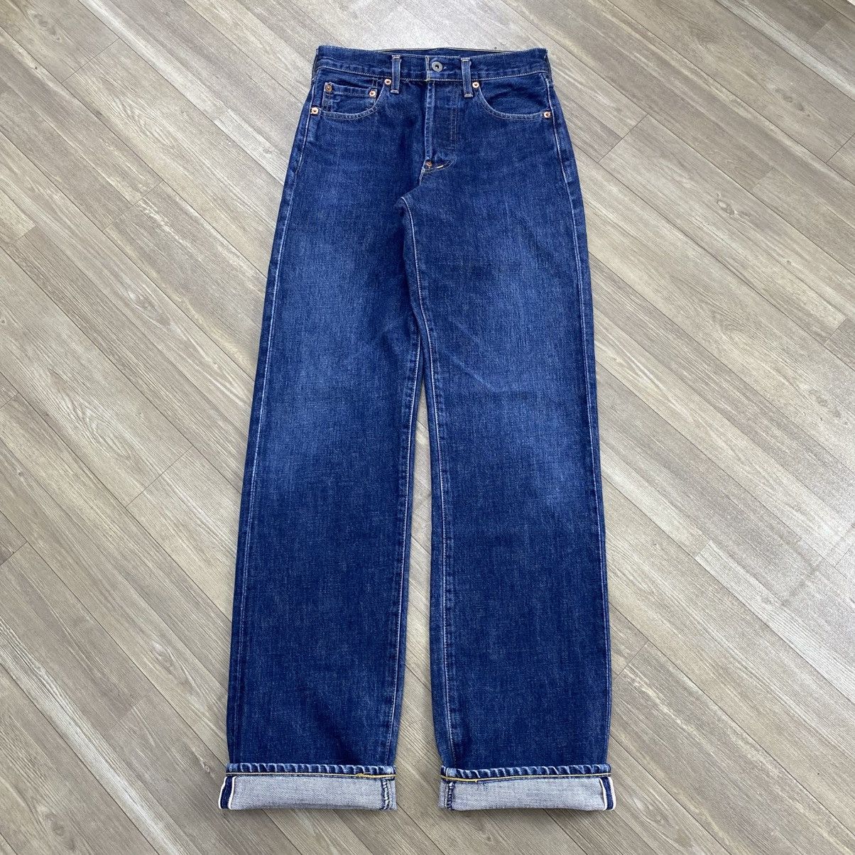 Levi's 🇯🇵 1990s Levis 702xx Selvedge Buckle Back Faded Blue Jeans Size US 27 - 1 Thumbnail