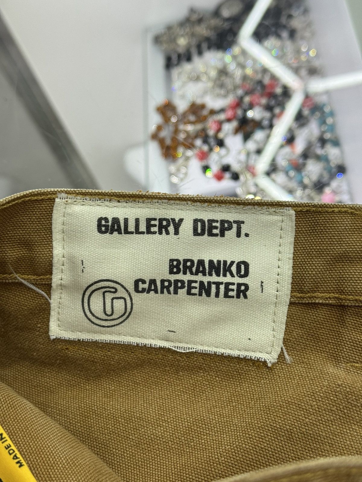 Gallery Dept. Gallery Dept Branko Carpenter Denim Jeans Tan Size US 33 - 9 Thumbnail