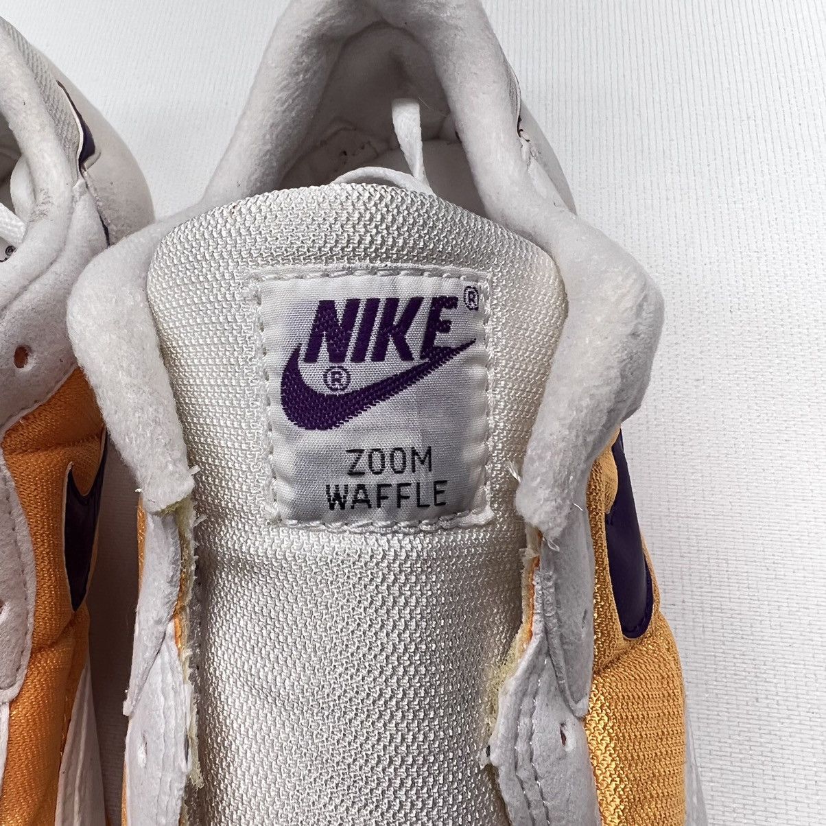Nike × Vintage VTG New Nike Zoom Waffle White Purple Track Sneaker 941202 Size US 9 / EU 42 - 7 Thumbnail